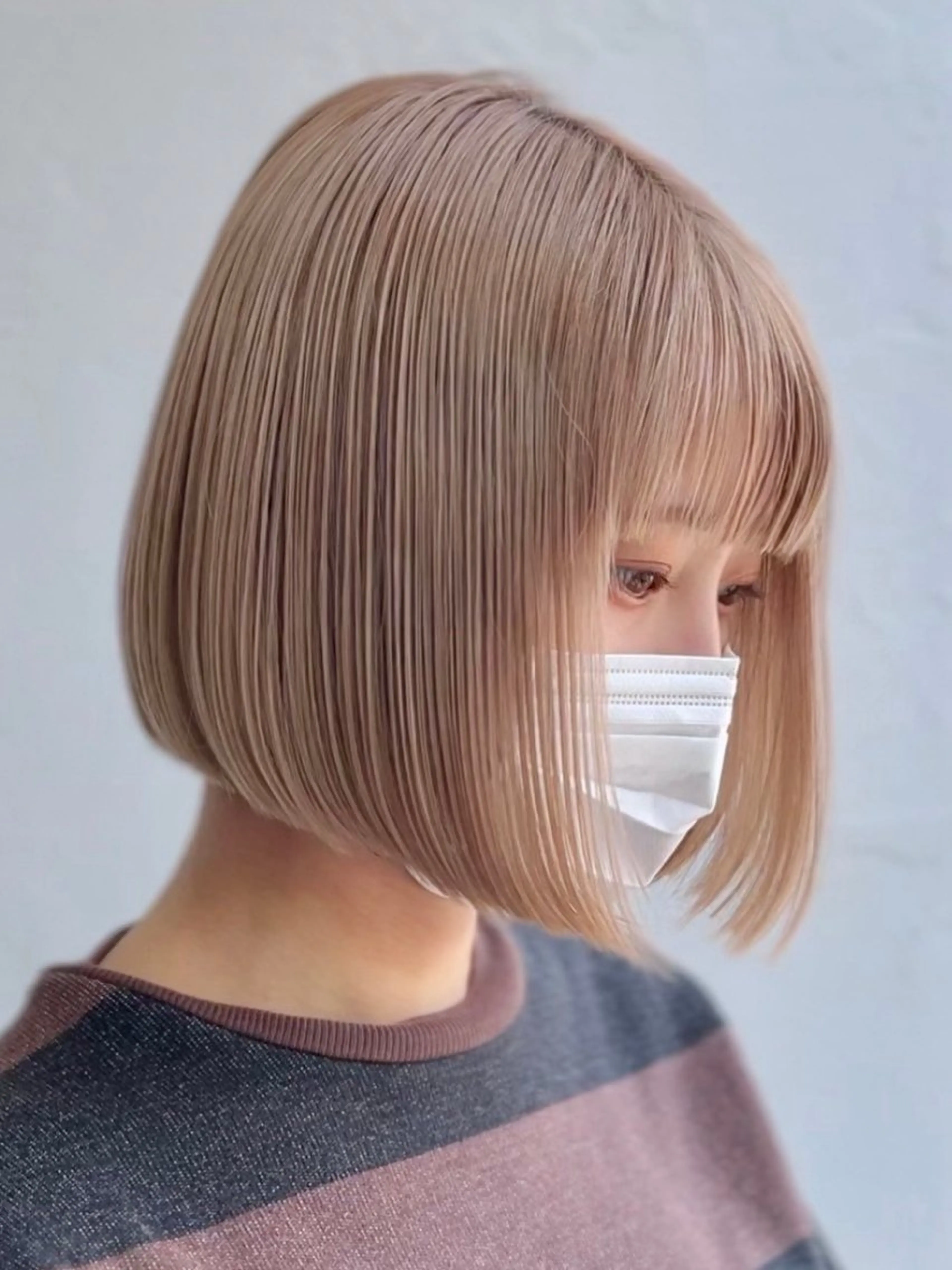 セミロング 早田 華のヘアスタイル