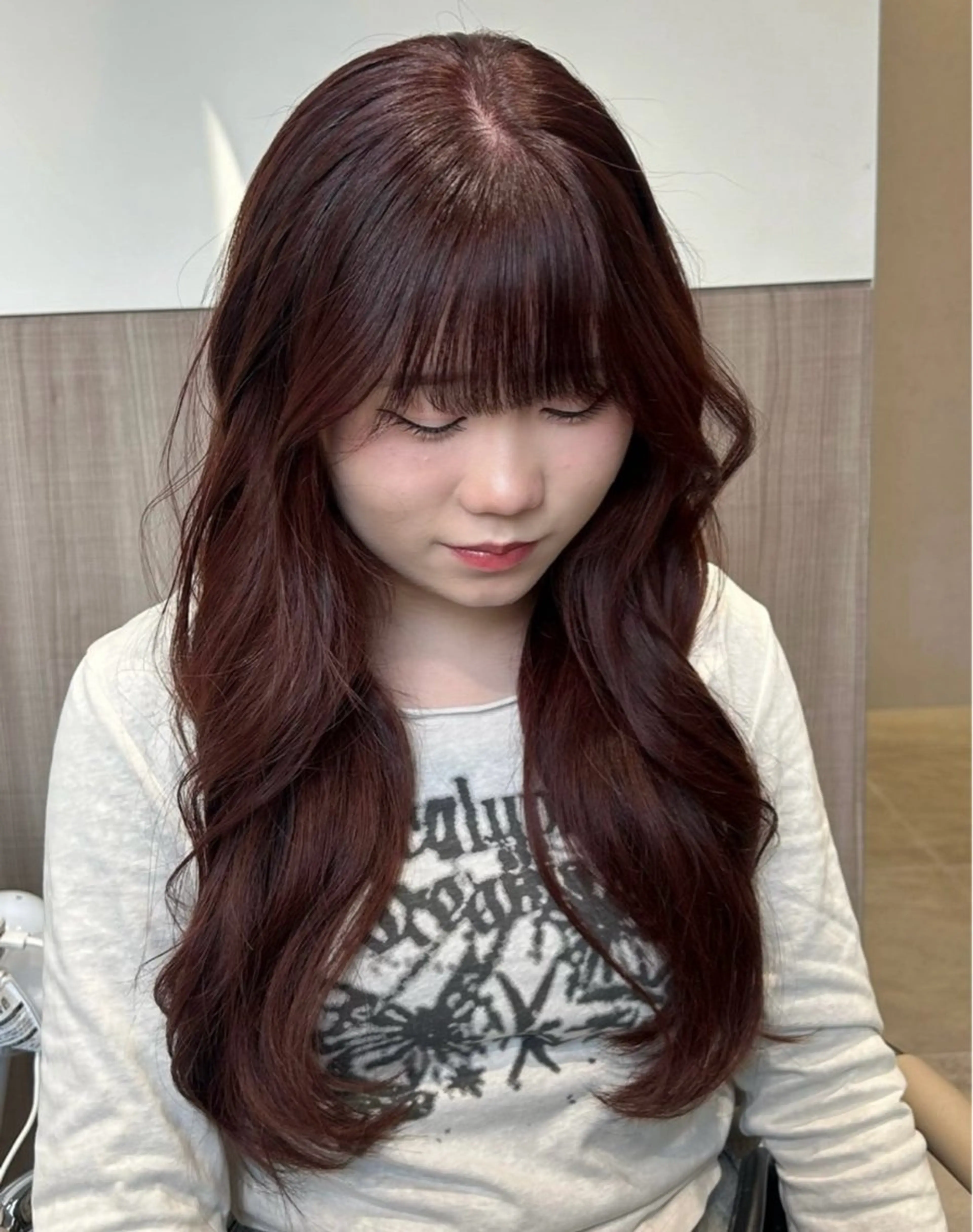 ロング カラー ヘアアレンジ メンズ Salowin原宿ash所属・‎透明感×艶髪 ‎🫒maki🎀のヘアスタイル