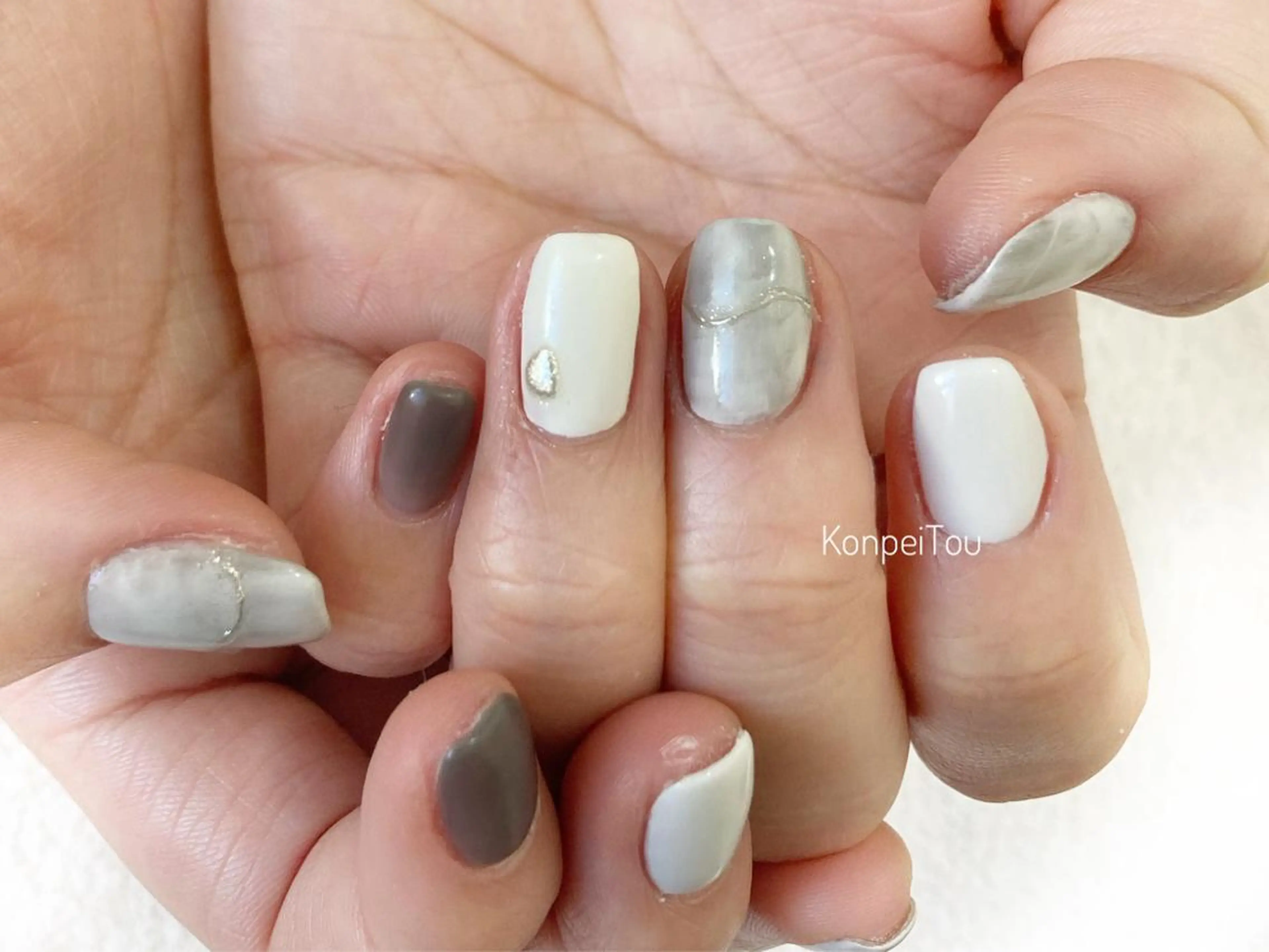ネイル ハンドネイル おうちのネイルサロン　konpeiTou〜こんぺいとう〜所属・おうちのネイルサロン KonpeiTouのネイルデザイン