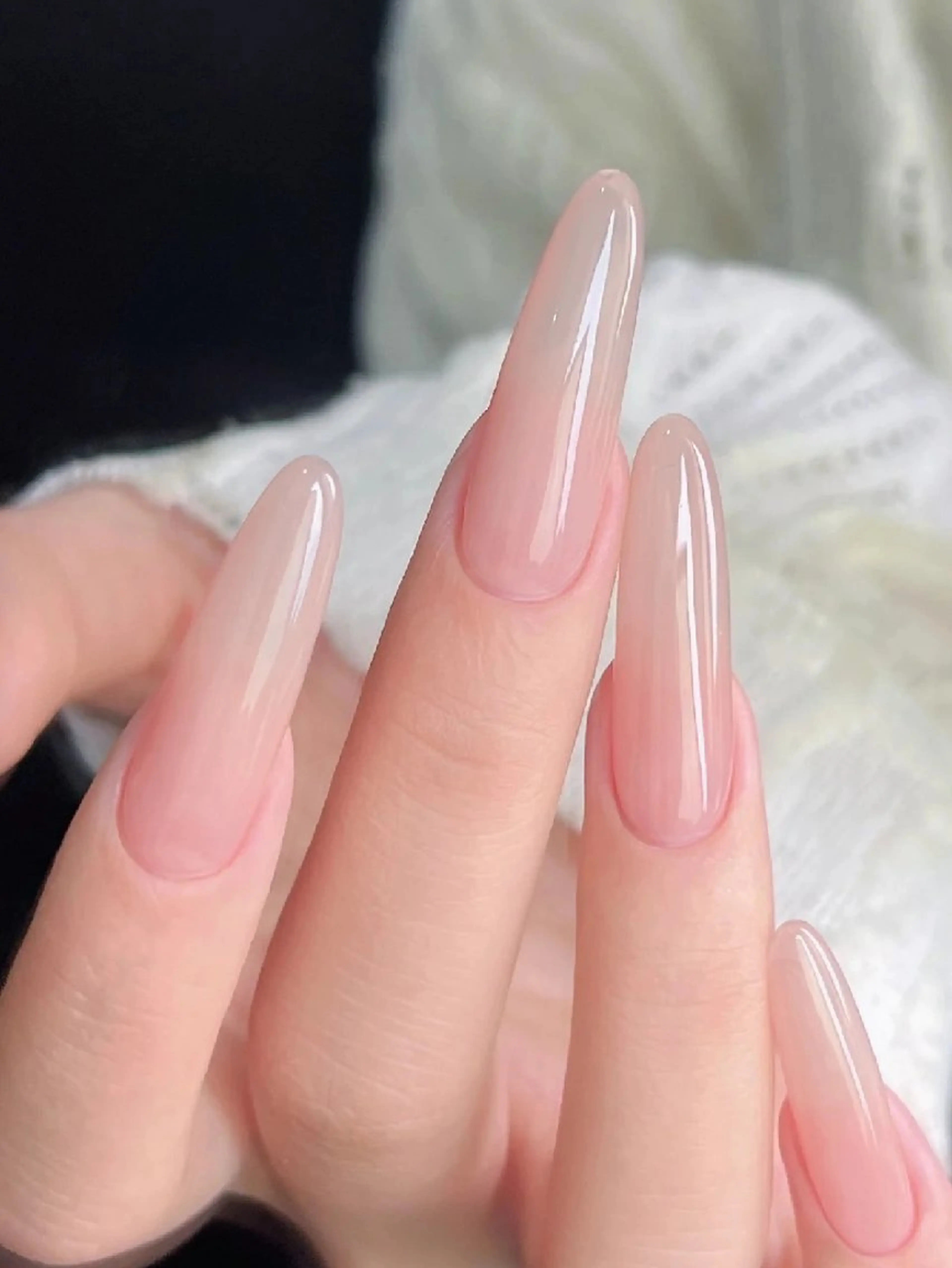ネイル ハンドネイル ネイリストゆか💅 長さだし、深爪矯正のネイルデザイン