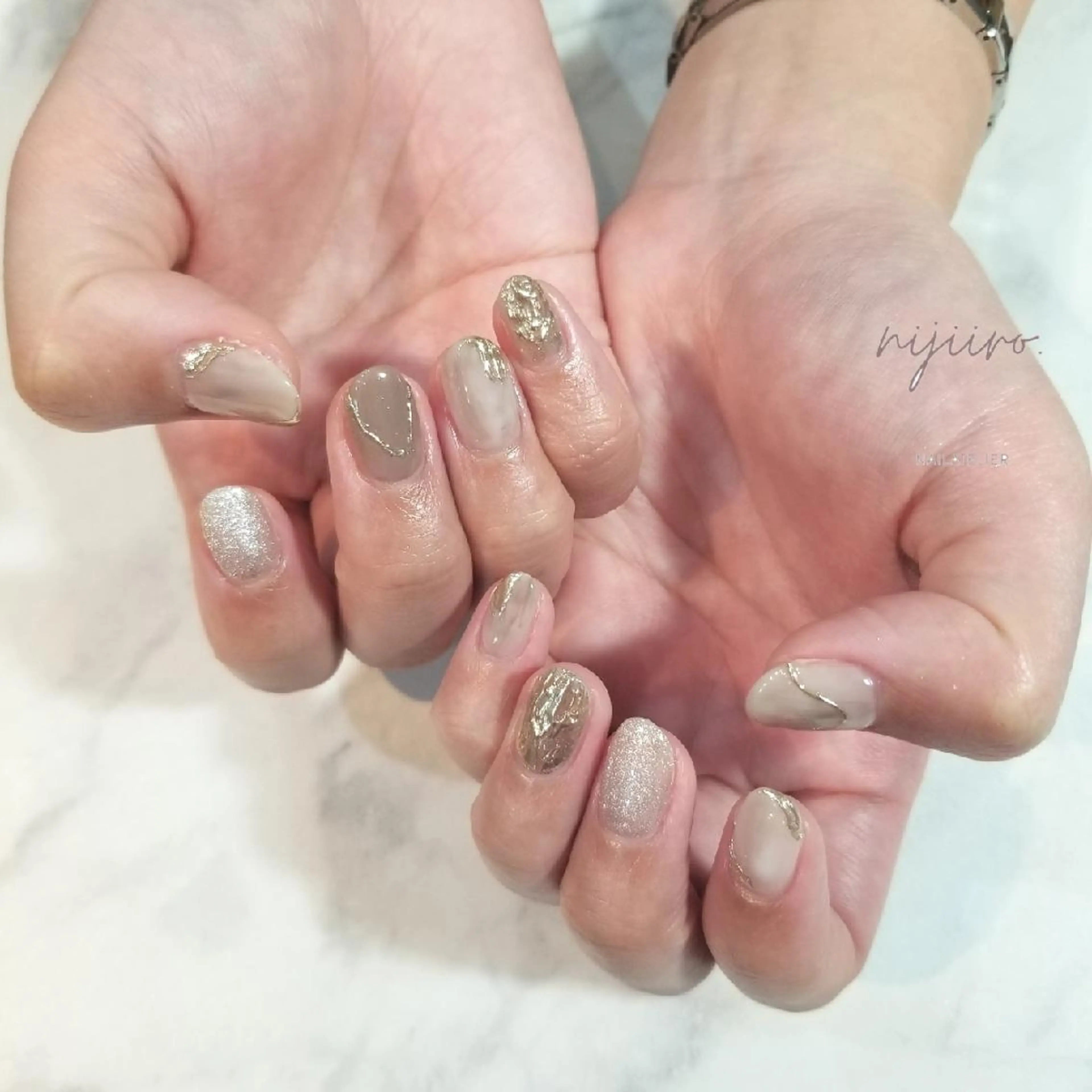 ネイル ニュアンスネイル ハンドネイル nailatelier nijiiro.所属・nijiiro🌈 サトウのネイルデザイン