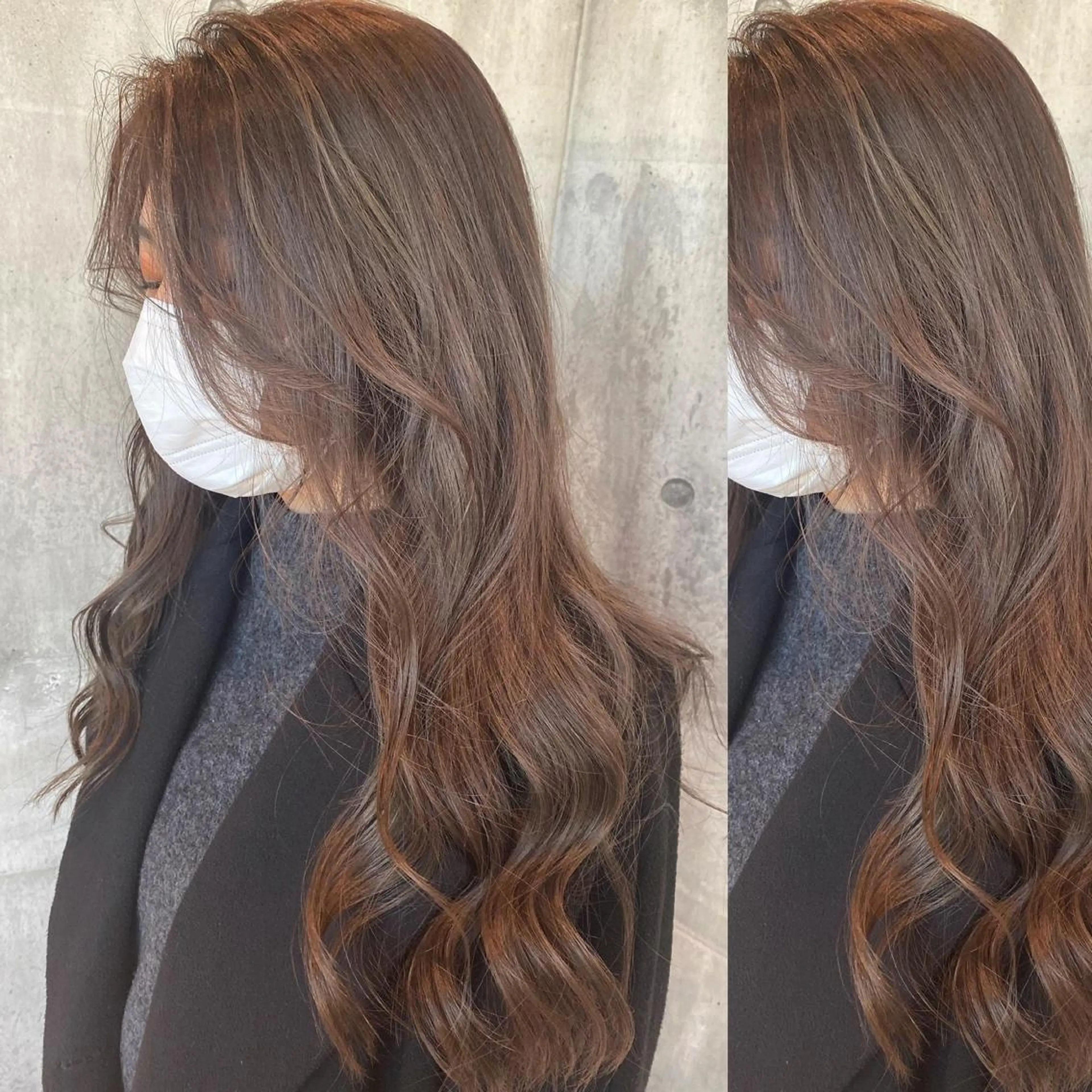 ロング カラー HOLON池袋所属・ウルフカット ハッシュカット/七海のヘアスタイル