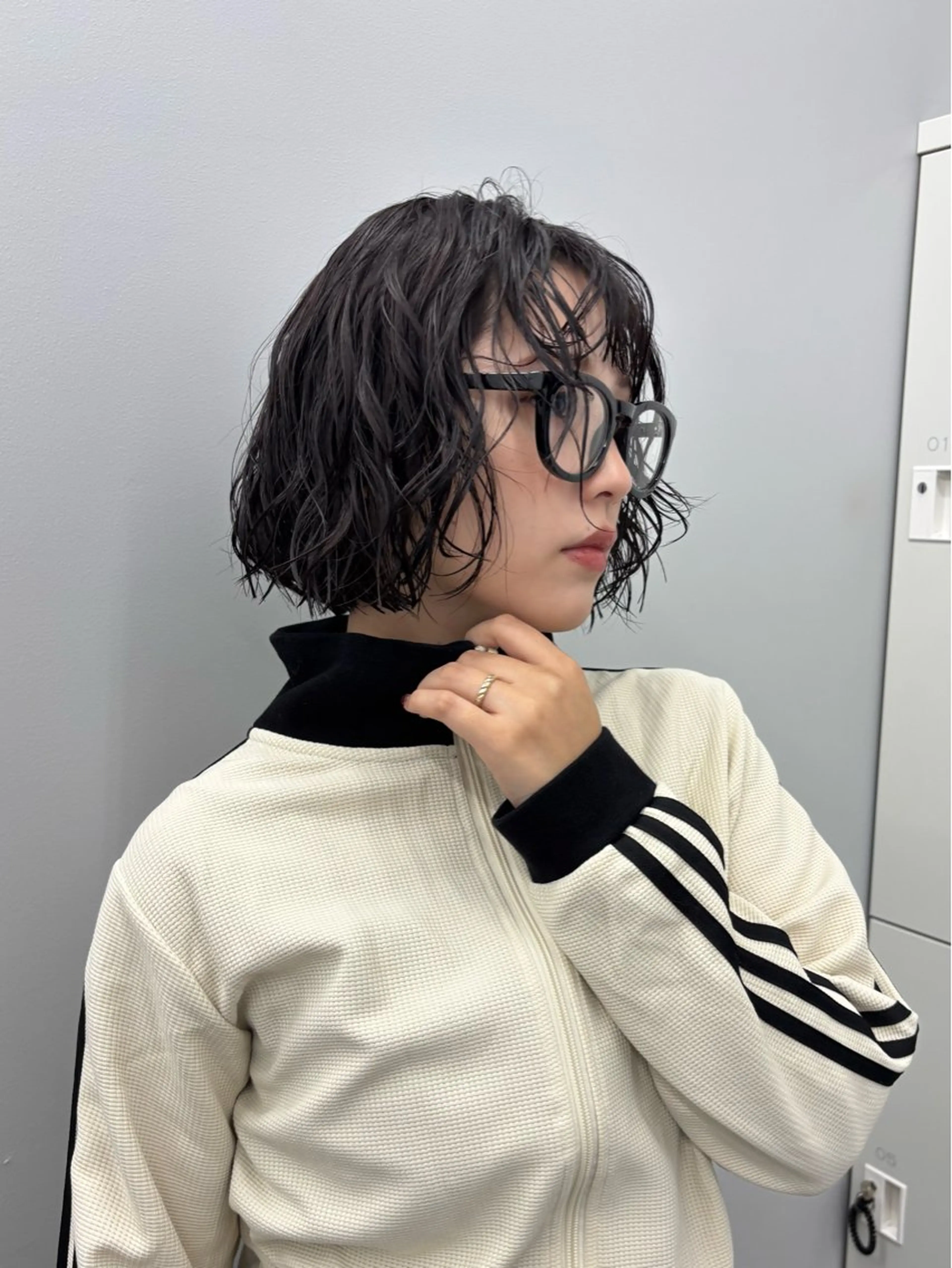 ミディアム パーマ カット パーマ ROCCO3rd / りんなのヘアスタイル