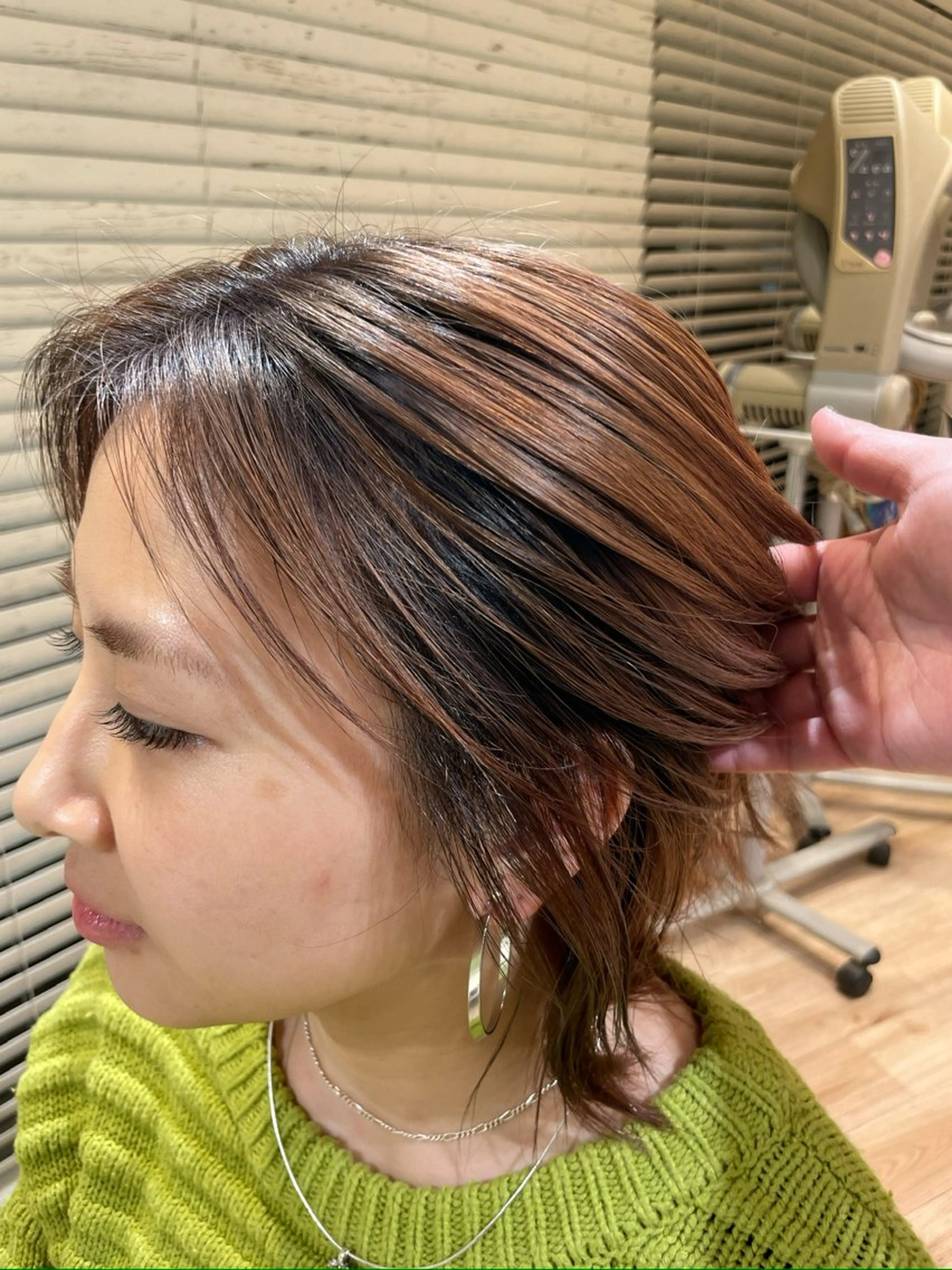 ミディアム ヘアカラー League 宮崎台所属・山本 貴之のヘアスタイル