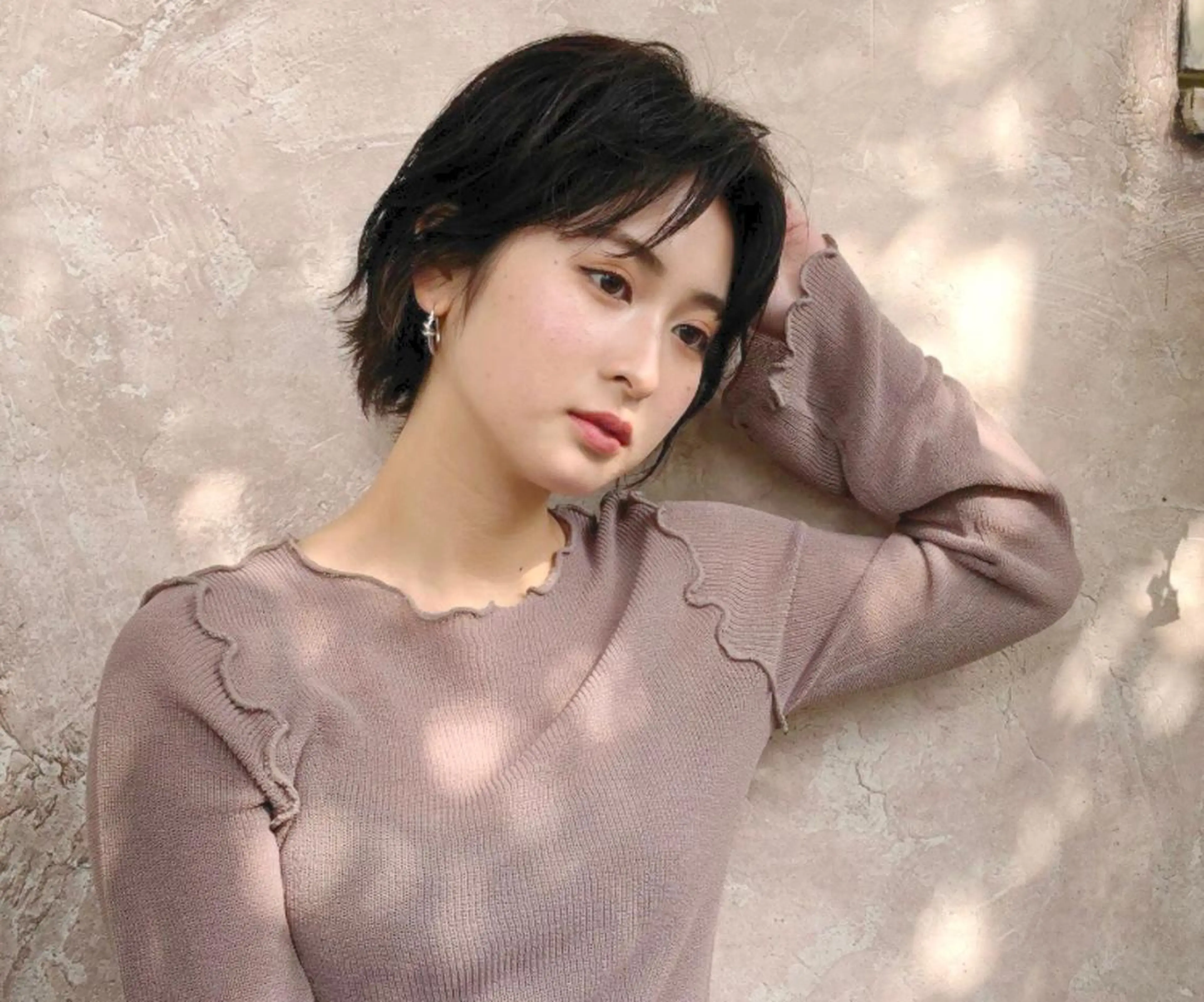 ショート 🟢ウルフ／スパイラ ルパーマ／大西🟢のヘアスタイル