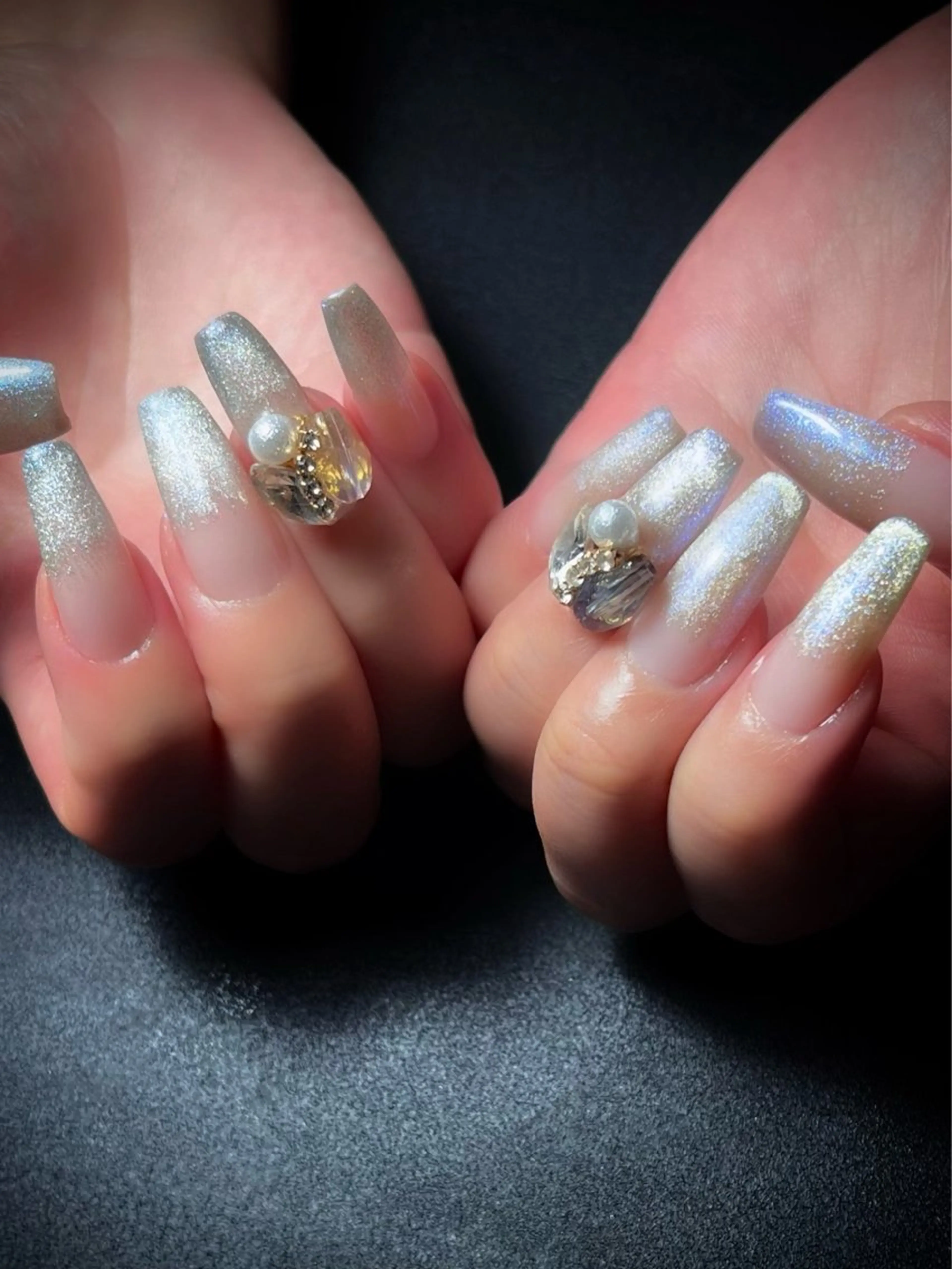 ネイル 長さ出し スカルプネイル nine.🦋 YUKOのネイルデザイン