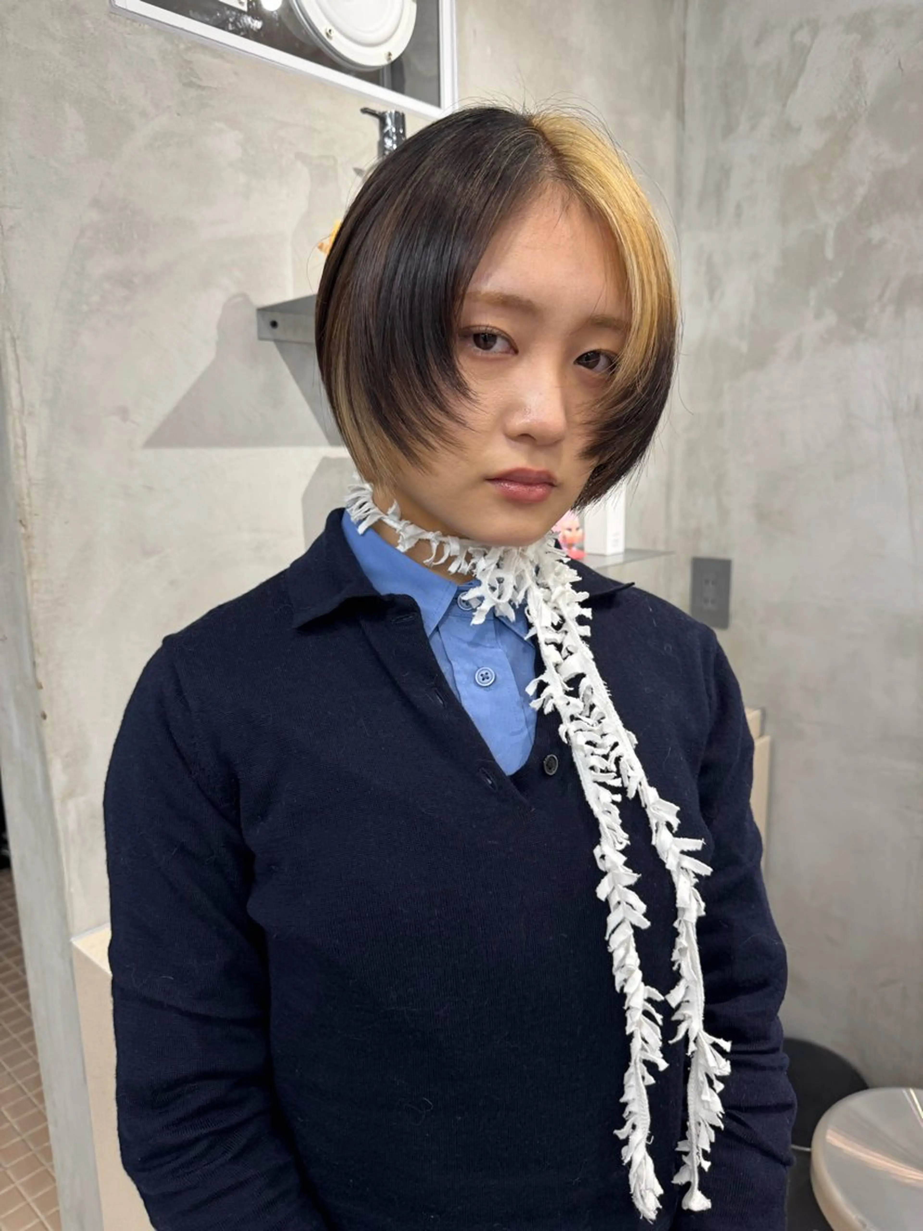 ショート カット PELE 梅田 ANNEX 大阪梅田茶屋町店 ダブルカラー/ブリーチ/ハイトーン【ペレ】所属・梅田/ハイトーン/ Juriのヘアスタイル