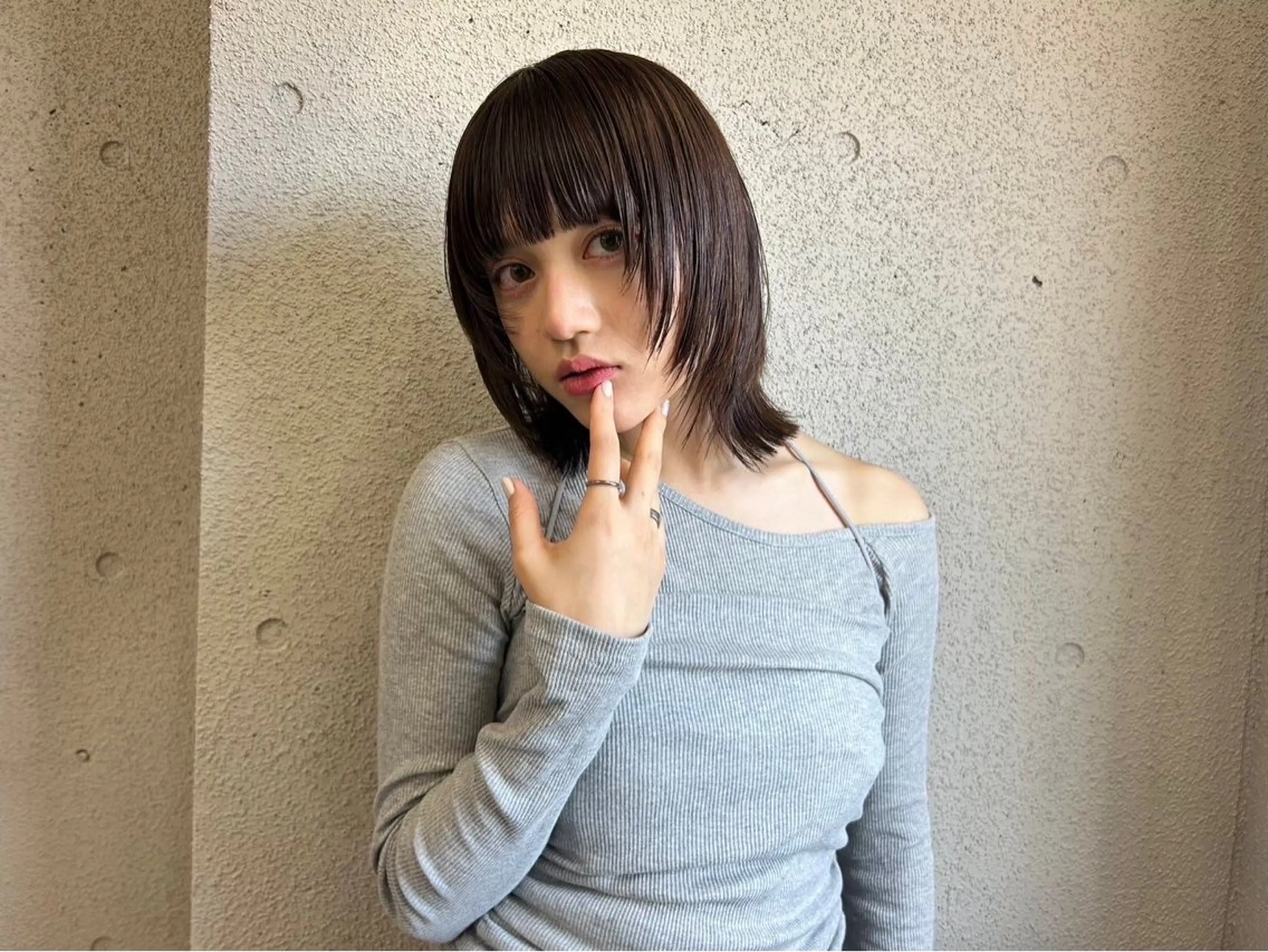 ミディアム 透明感ダブルカラー/ 諸岡ひばりのヘアスタイル