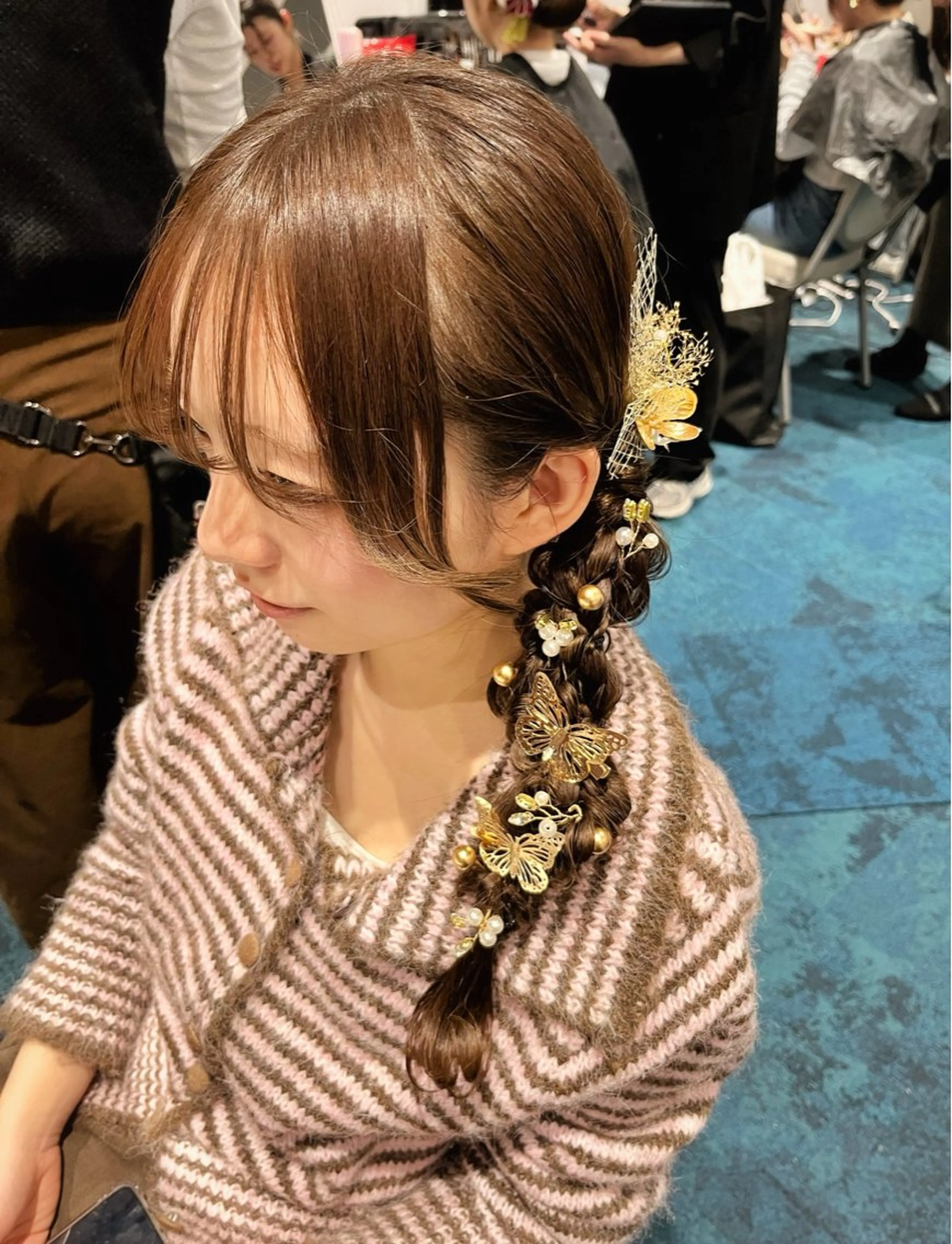 ロング ヘアアレンジ ヘアセット ヘアセット💘 似合わせカラーのヘアスタイル