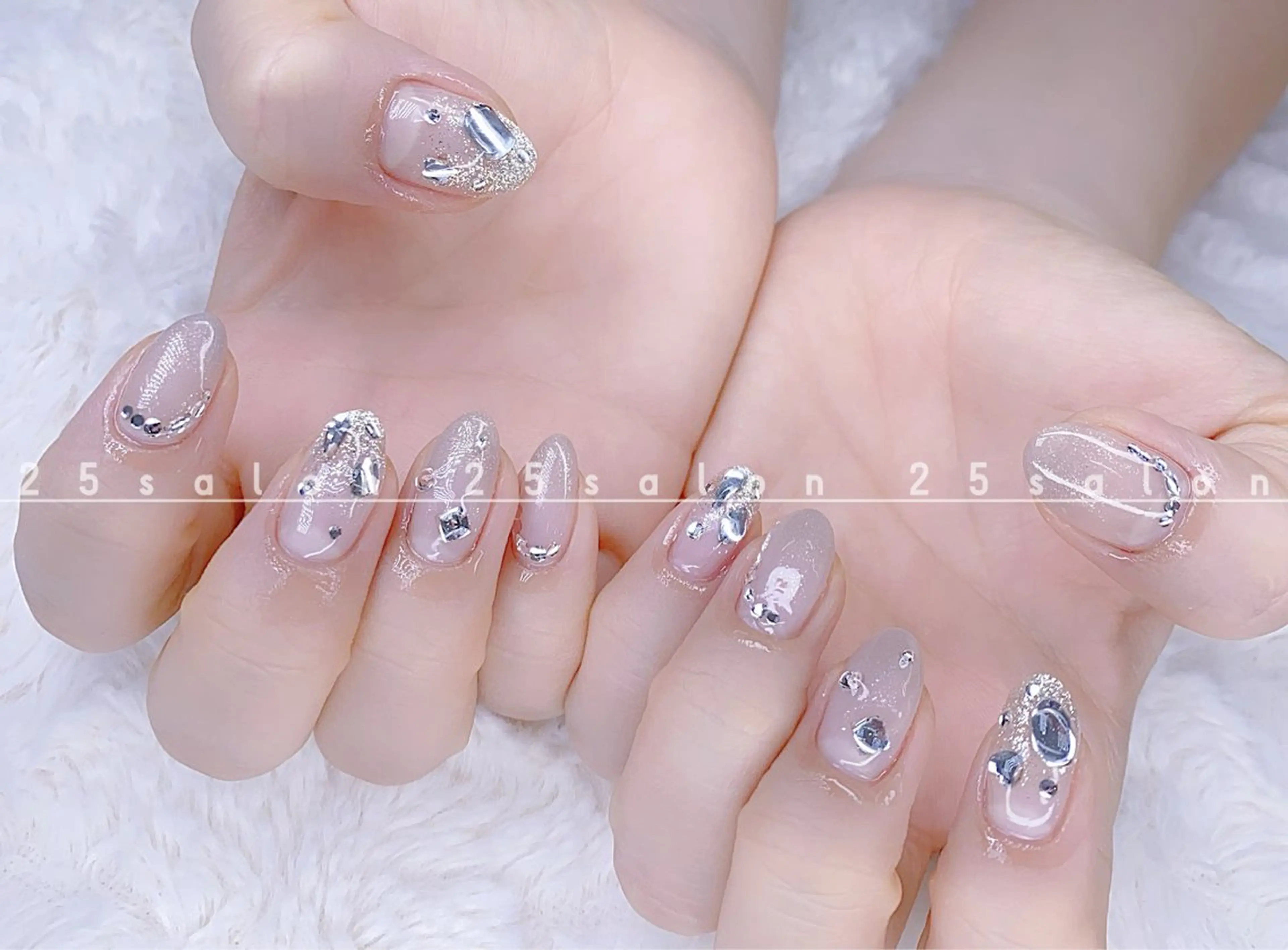 ネイル ジェルネイル 韓国ネイル ニュアンスネイル パラジェル ワンホンネイル 2 5のマツエク・マツパデザイン