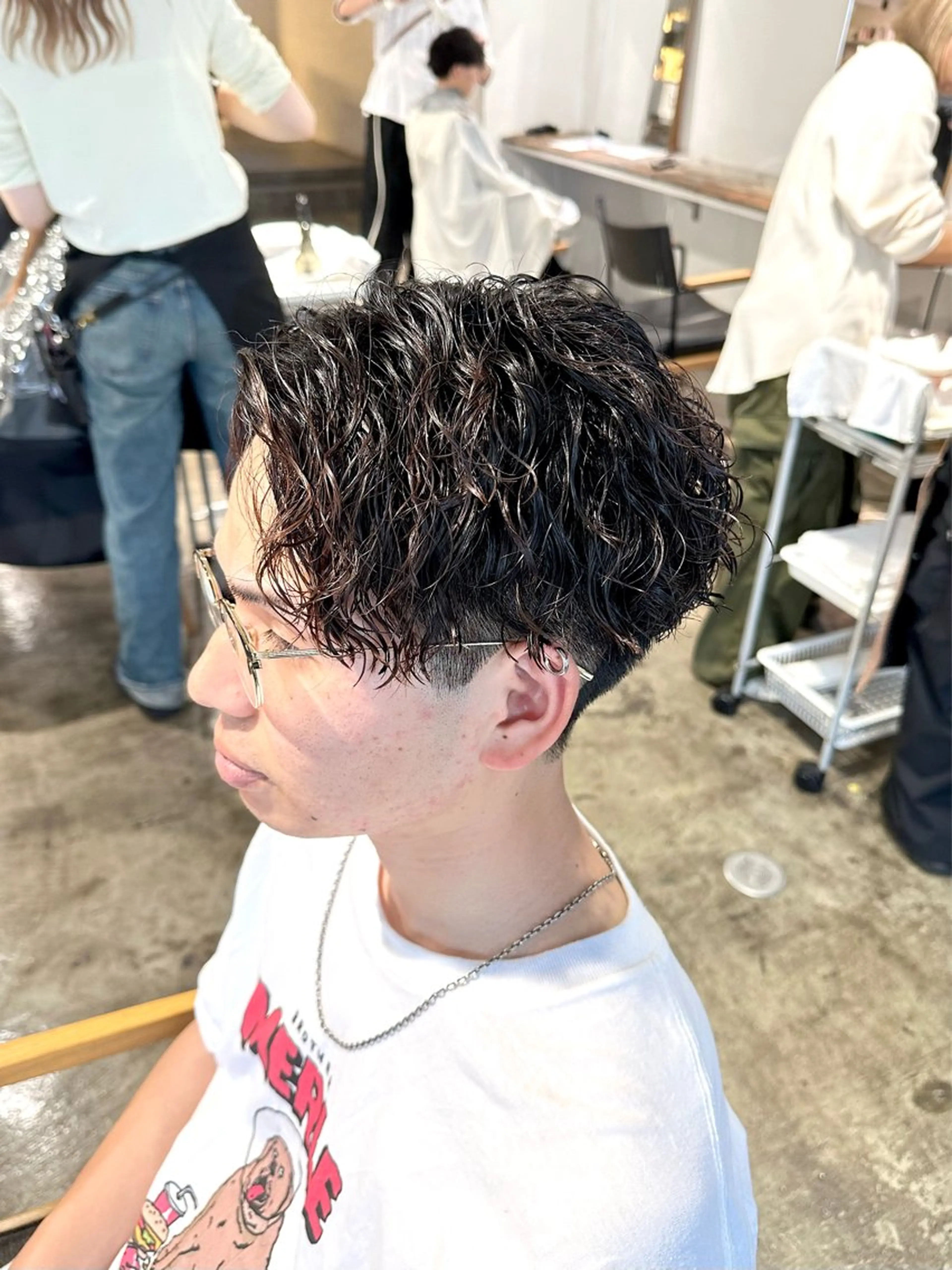 パーマ メンズ メンズパーマ メンズツイストパーマ ツイストスパイラルパーマ スパイラルパーマ ツイストパーマ カット パーマ トリートメント 骨格補正施術/メンズ 専門美容師/YUYAのヘアスタイル