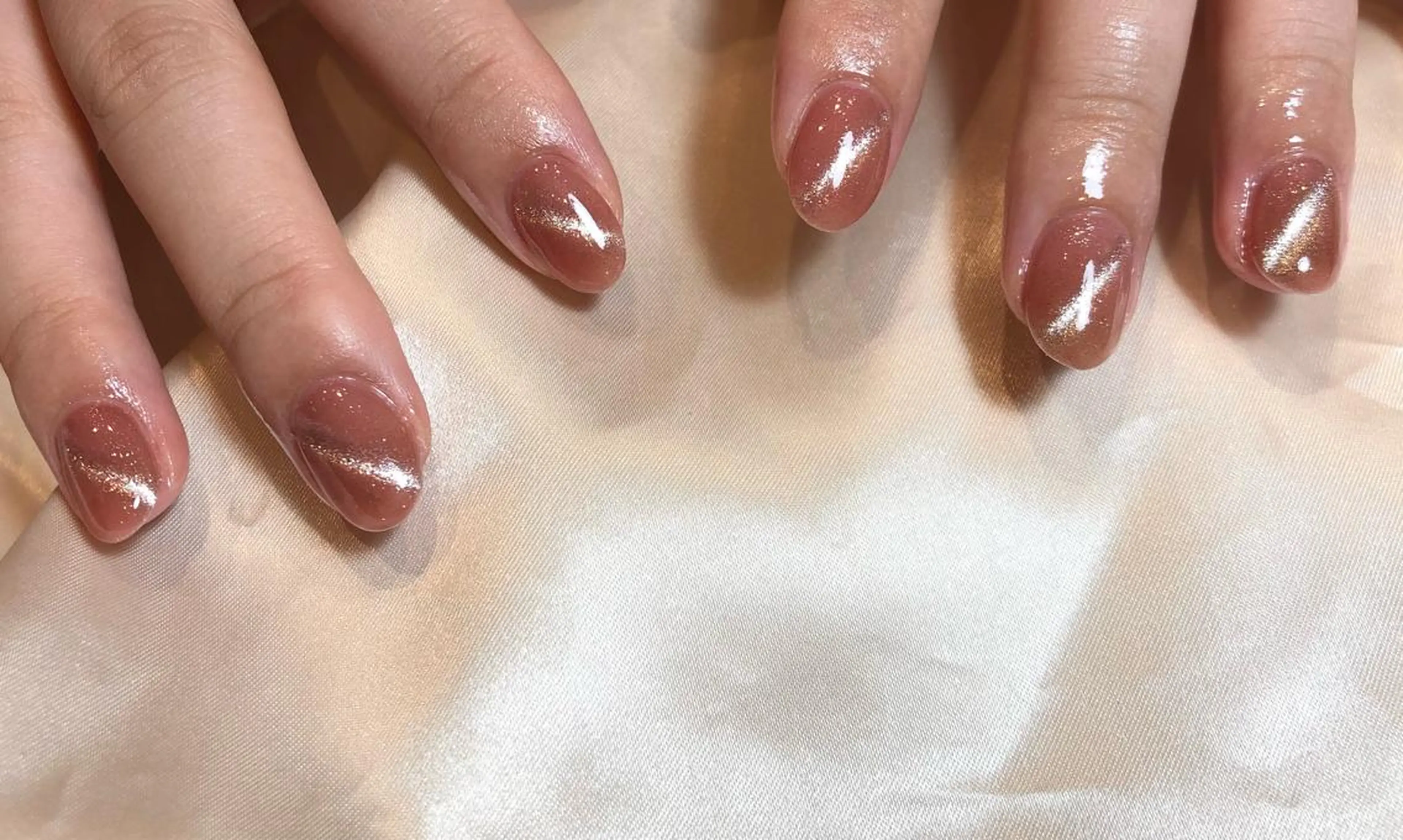 ネイル マグネットネイル ハンドネイル ☽ ☾のネイルデザイン