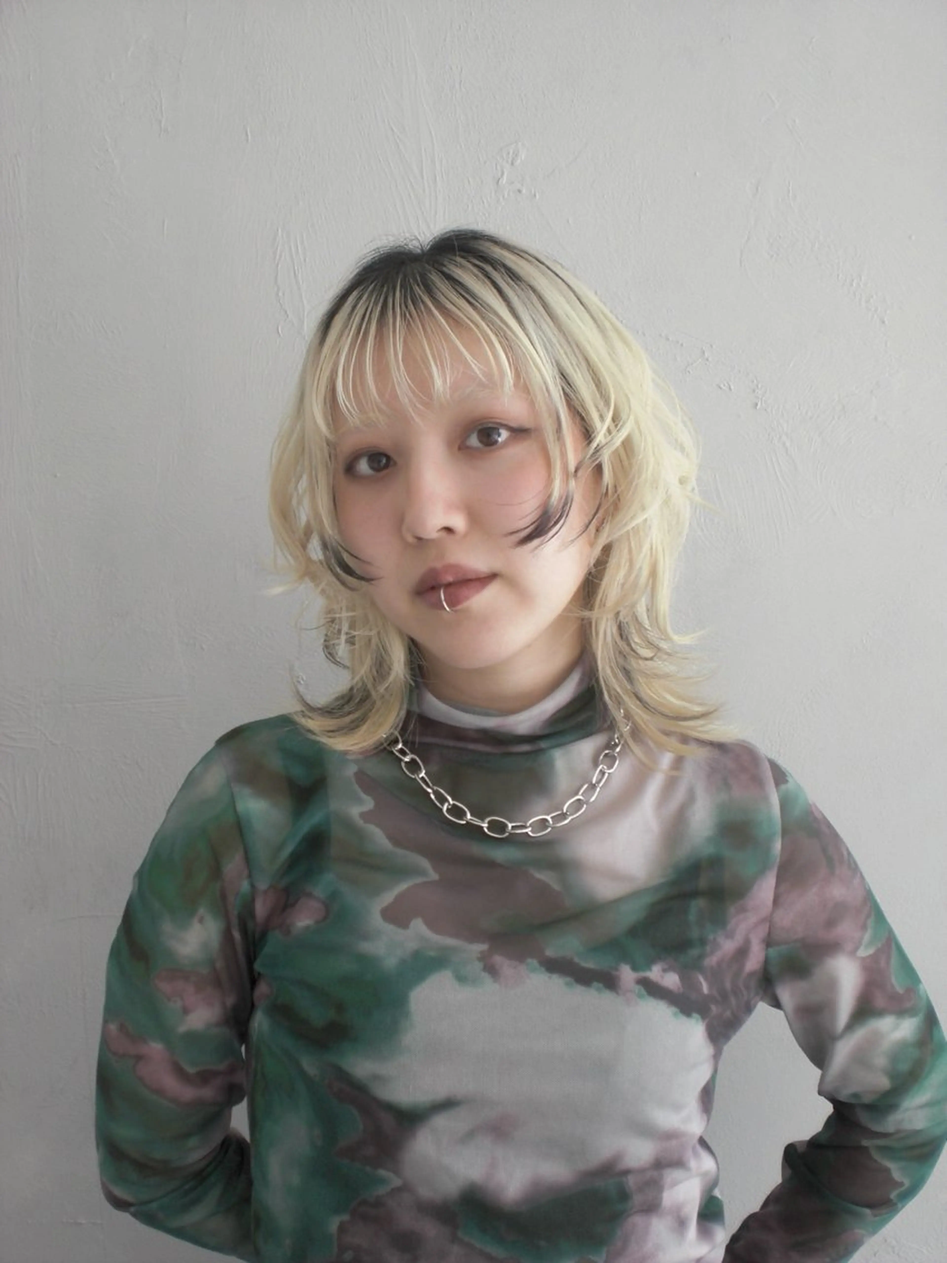 ミディアム ヘアカラー 似合わせ 暖色 カラー🫧MIU☆のヘアスタイル