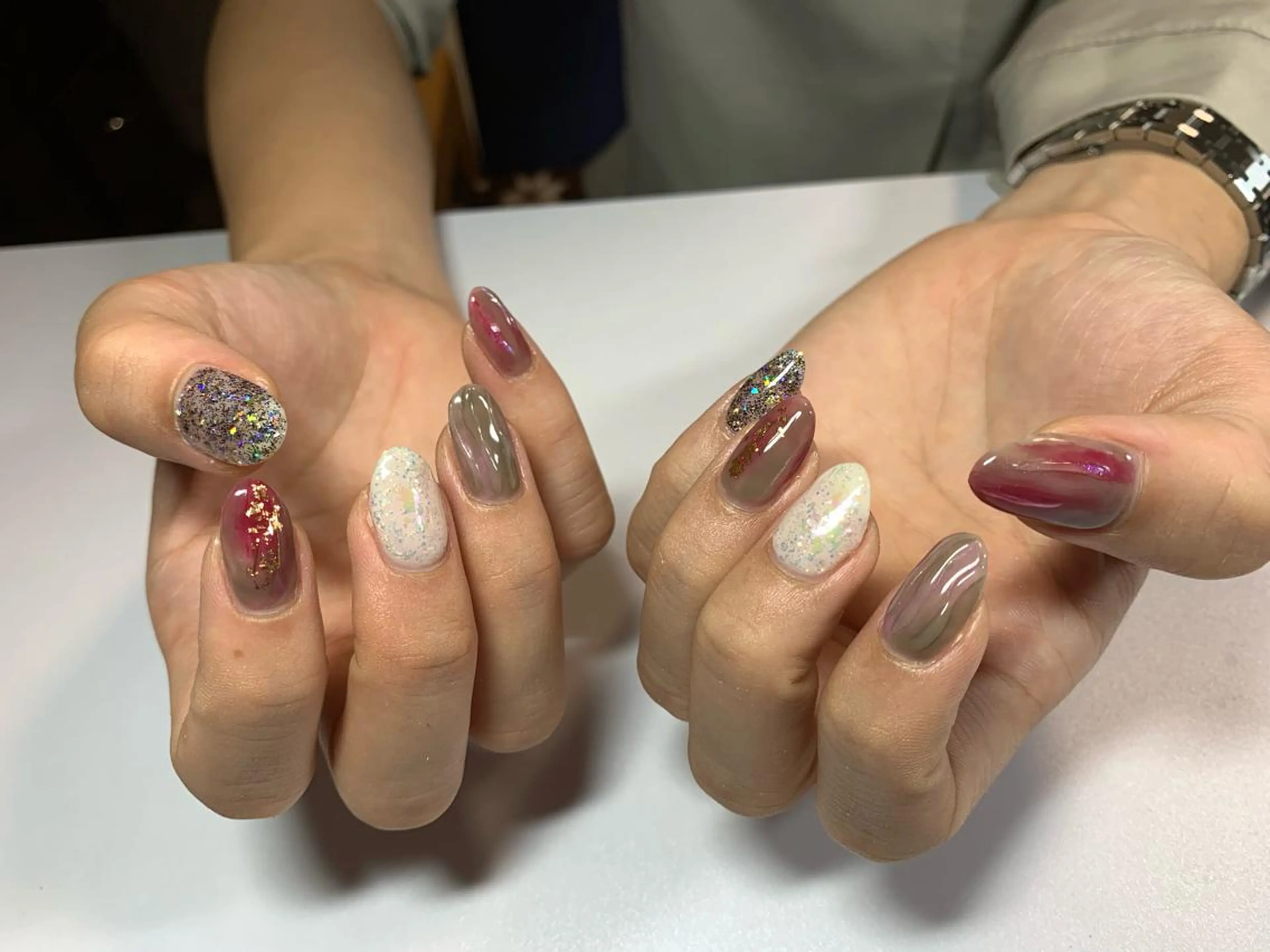 ネイル ミラーネイル 松山 美由紀のネイルデザイン