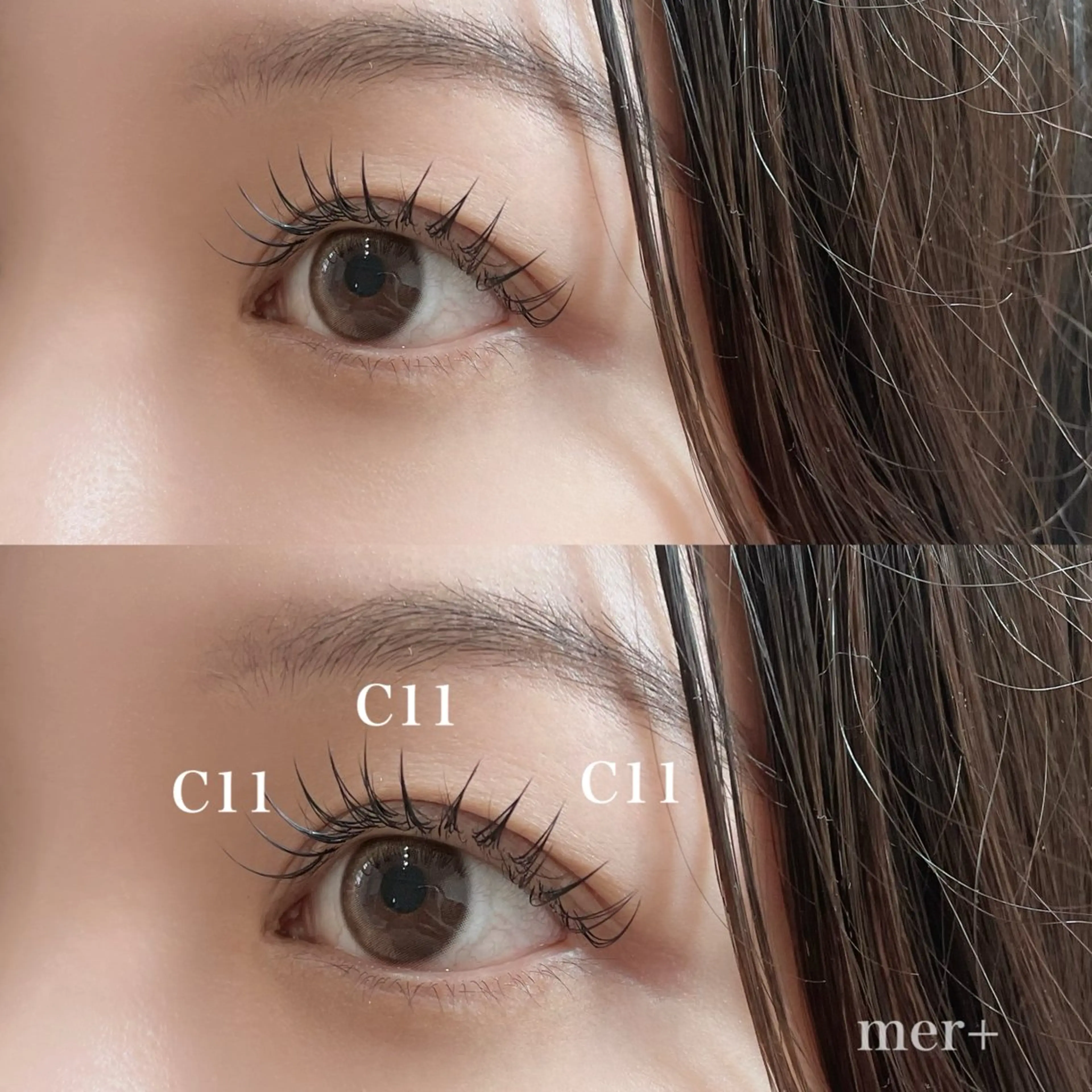 マツエク・マツパ 束感まつ毛 マツエク mer【メル】 カナヅカのマツエク・マツパデザイン