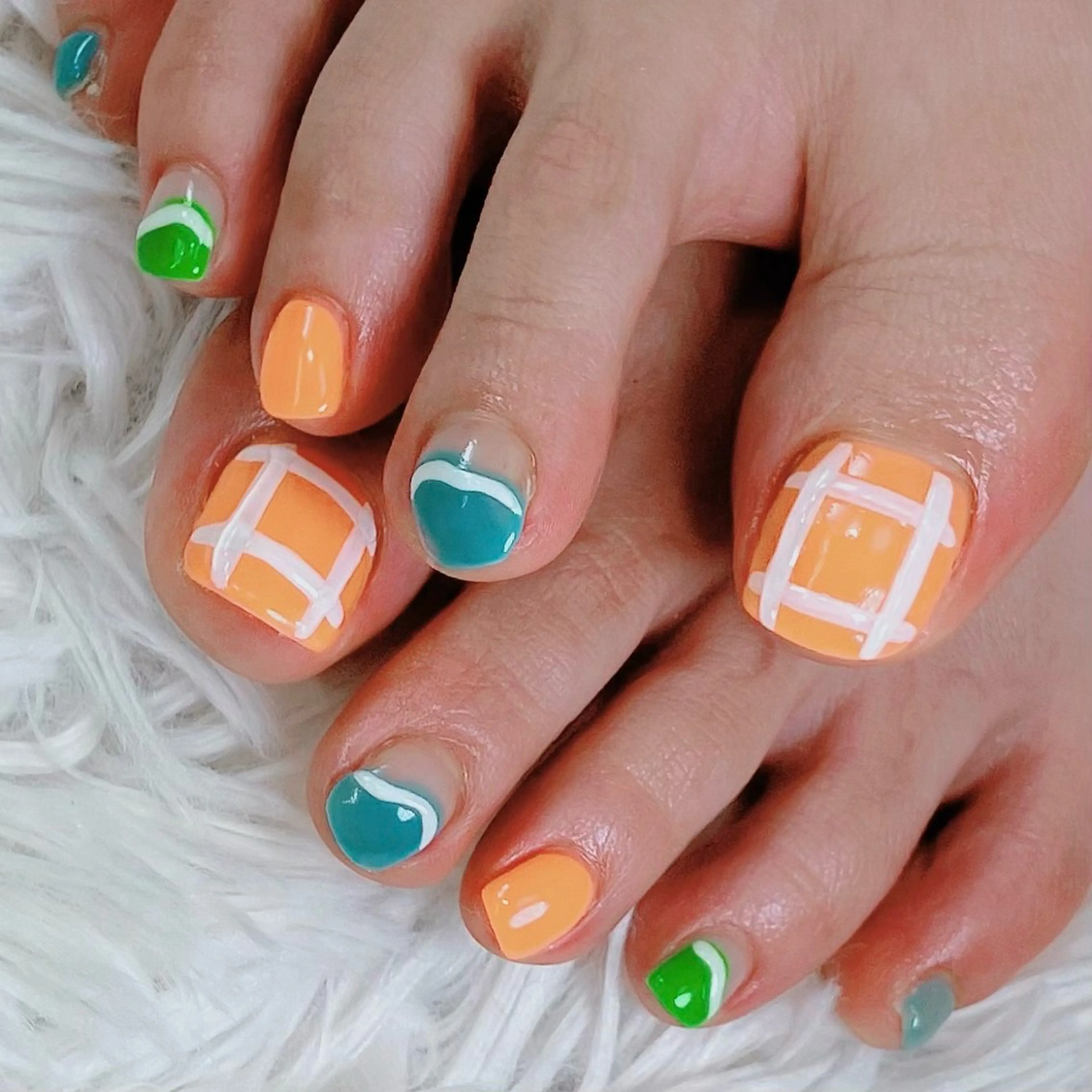 ネイル フットネイル haleyume所属・shino🌟 痛ネイルのネイルデザイン