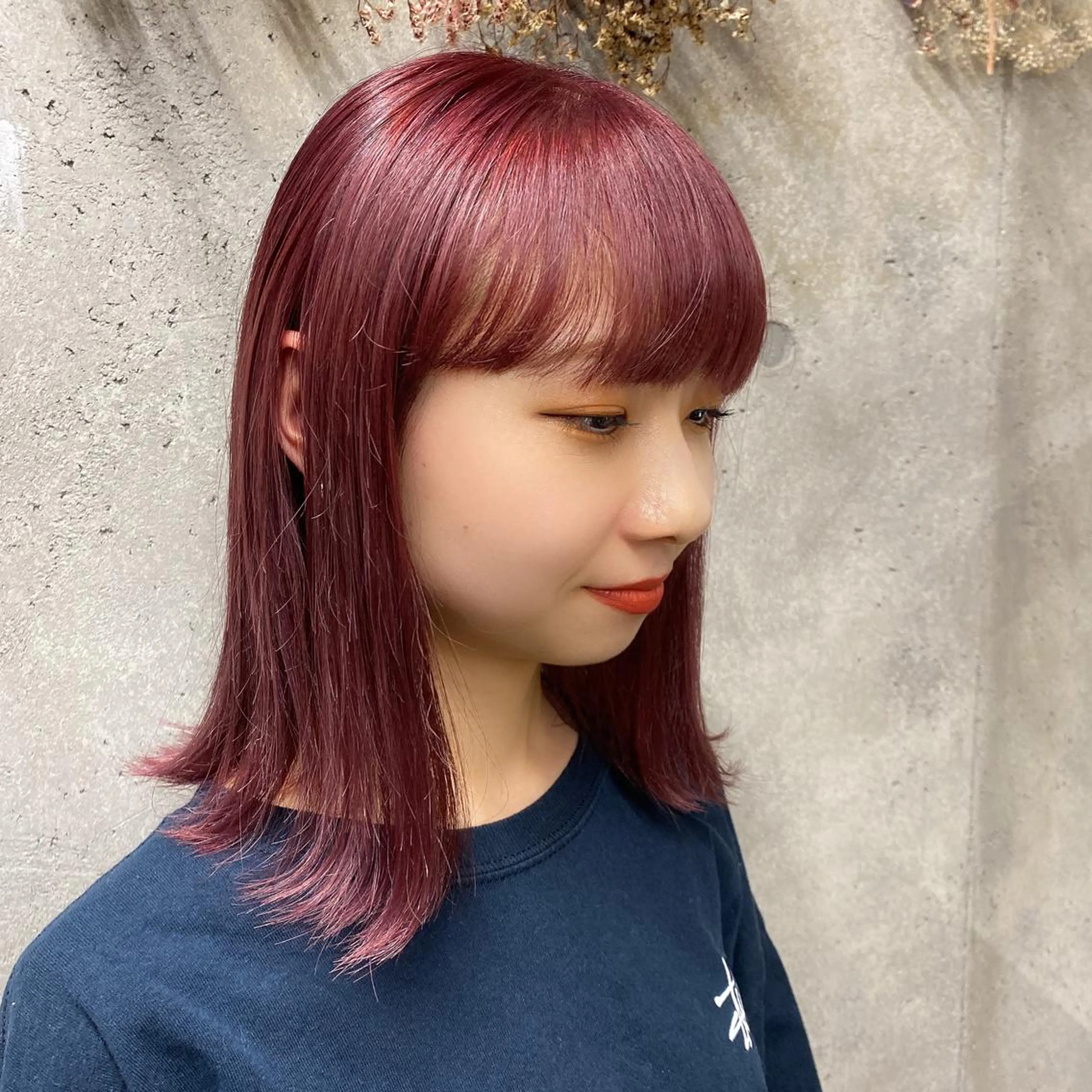 ミディアム カラー ハイトーンカラー ピンクカラー wakana 【ブリーチカラー】のヘアスタイル