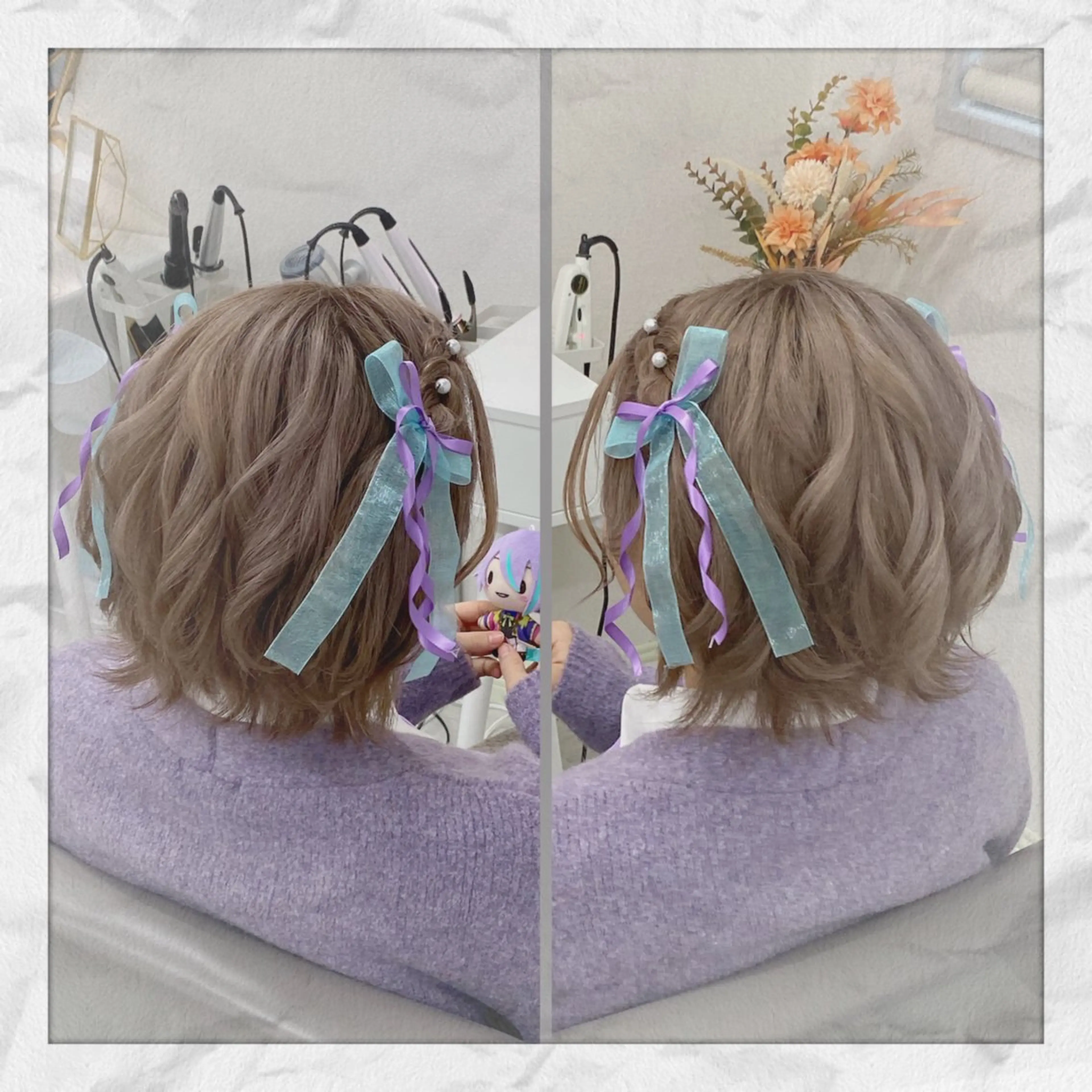 ショート ヘアアレンジ ヘアセット ヘアセット/着付け 𓇼 松本 夏美𓇼のヘアスタイル