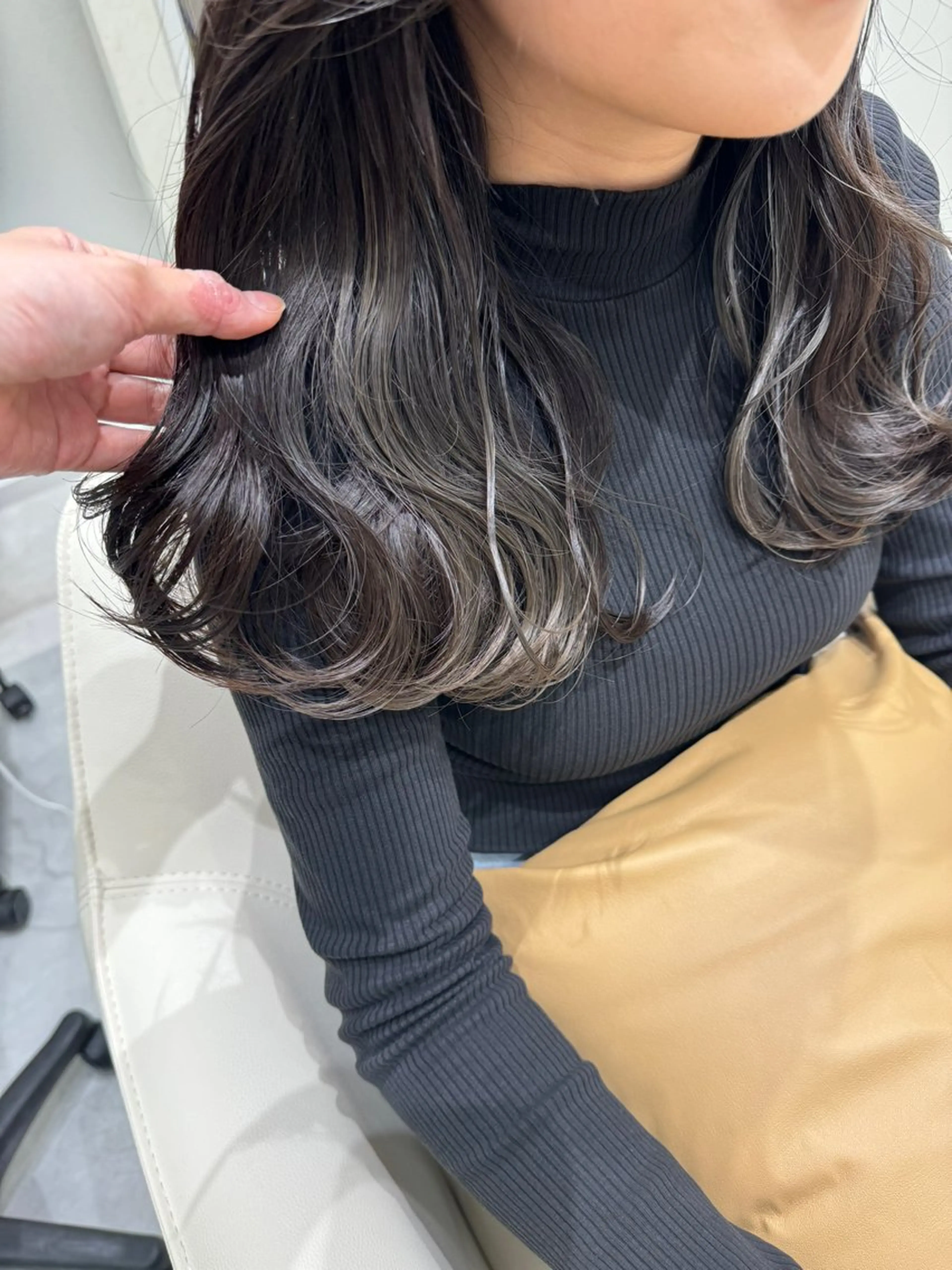 ロング カラー グレージュ カット ヘアカラー ボブ支持率NO1 🌈CHIKAのヘアスタイル