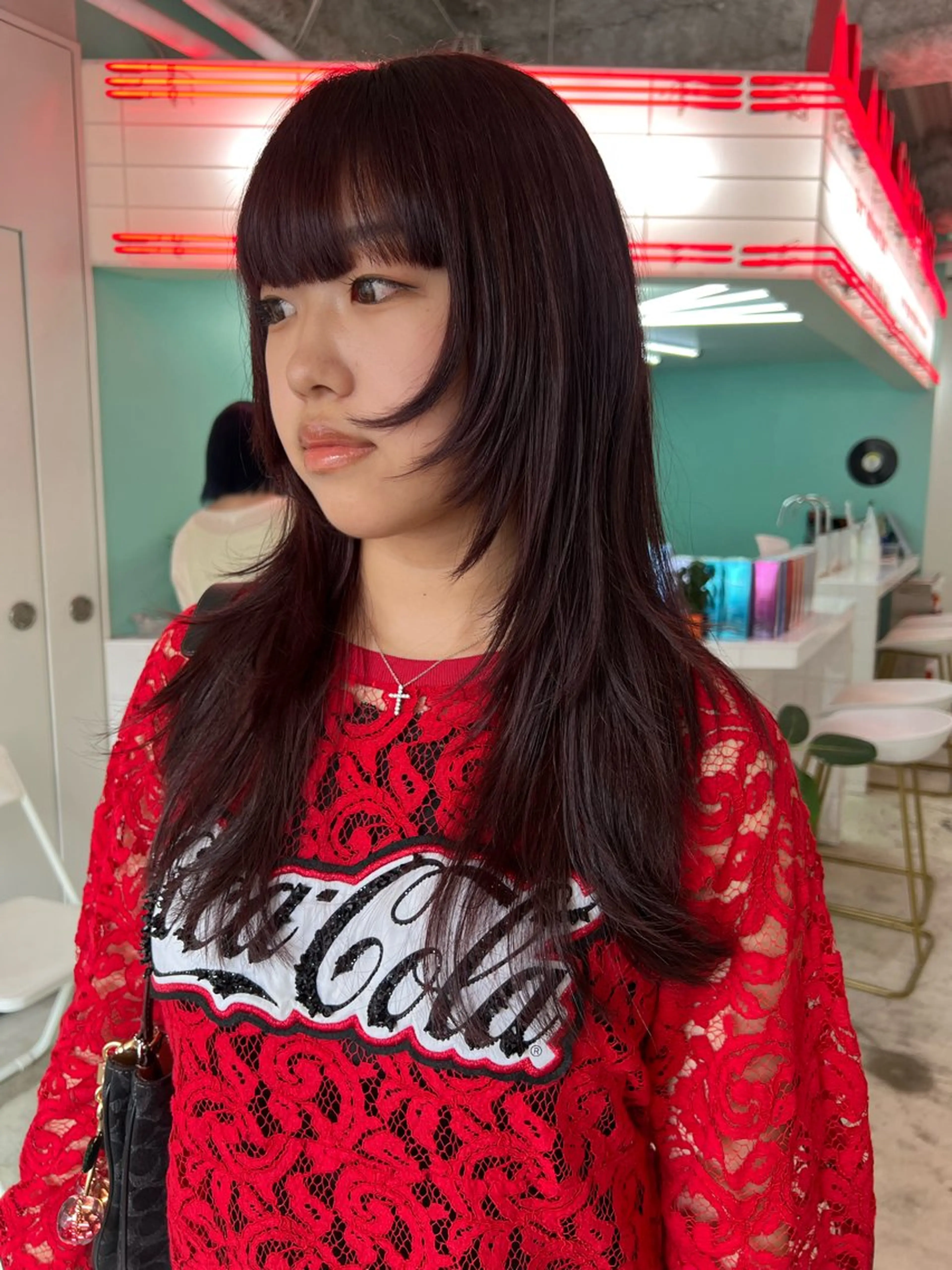 セミロング 💥ウルフカット デザインあんな💥のヘアスタイル