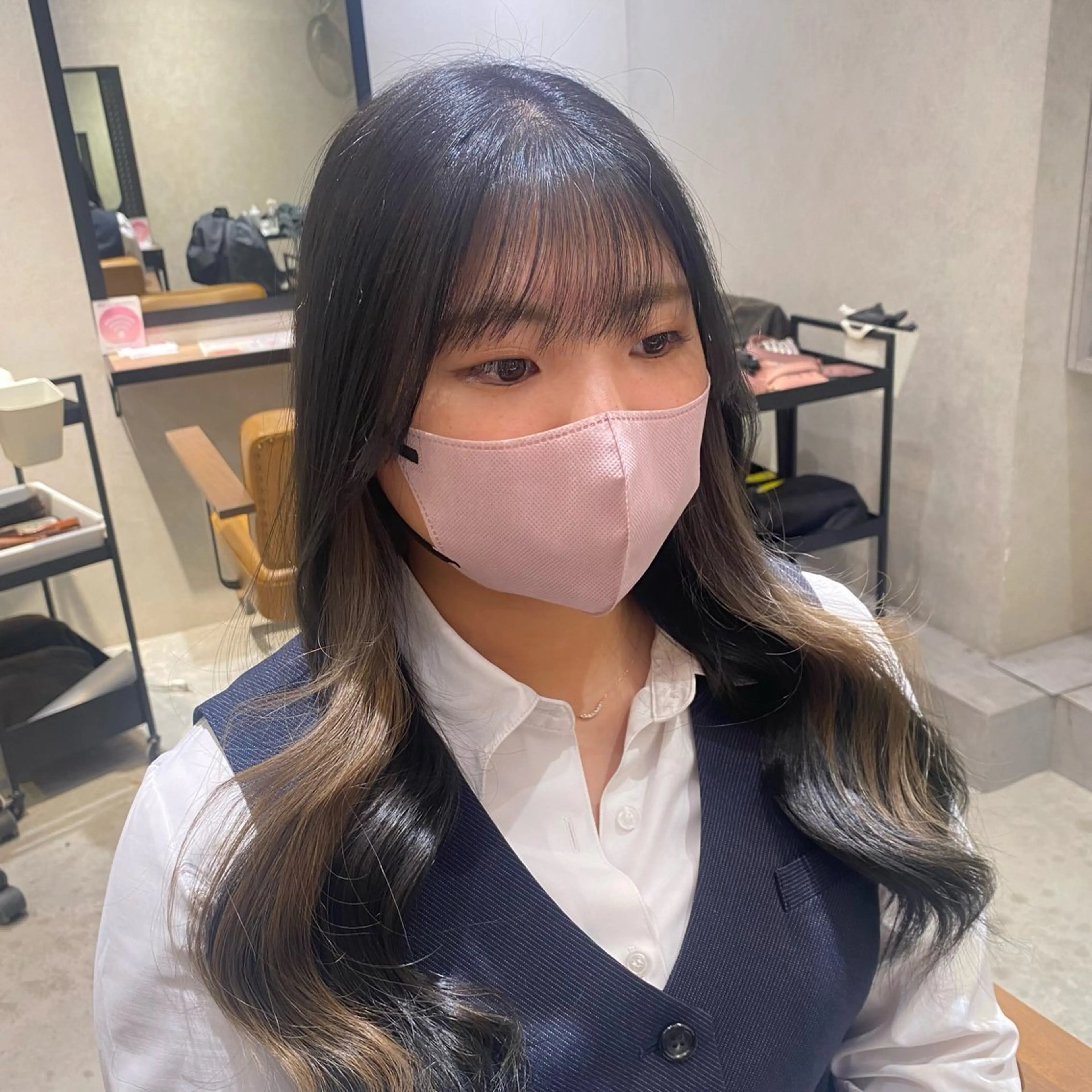 ロング Natsuki/韓国 ボブ/レイヤーカットのヘアスタイル