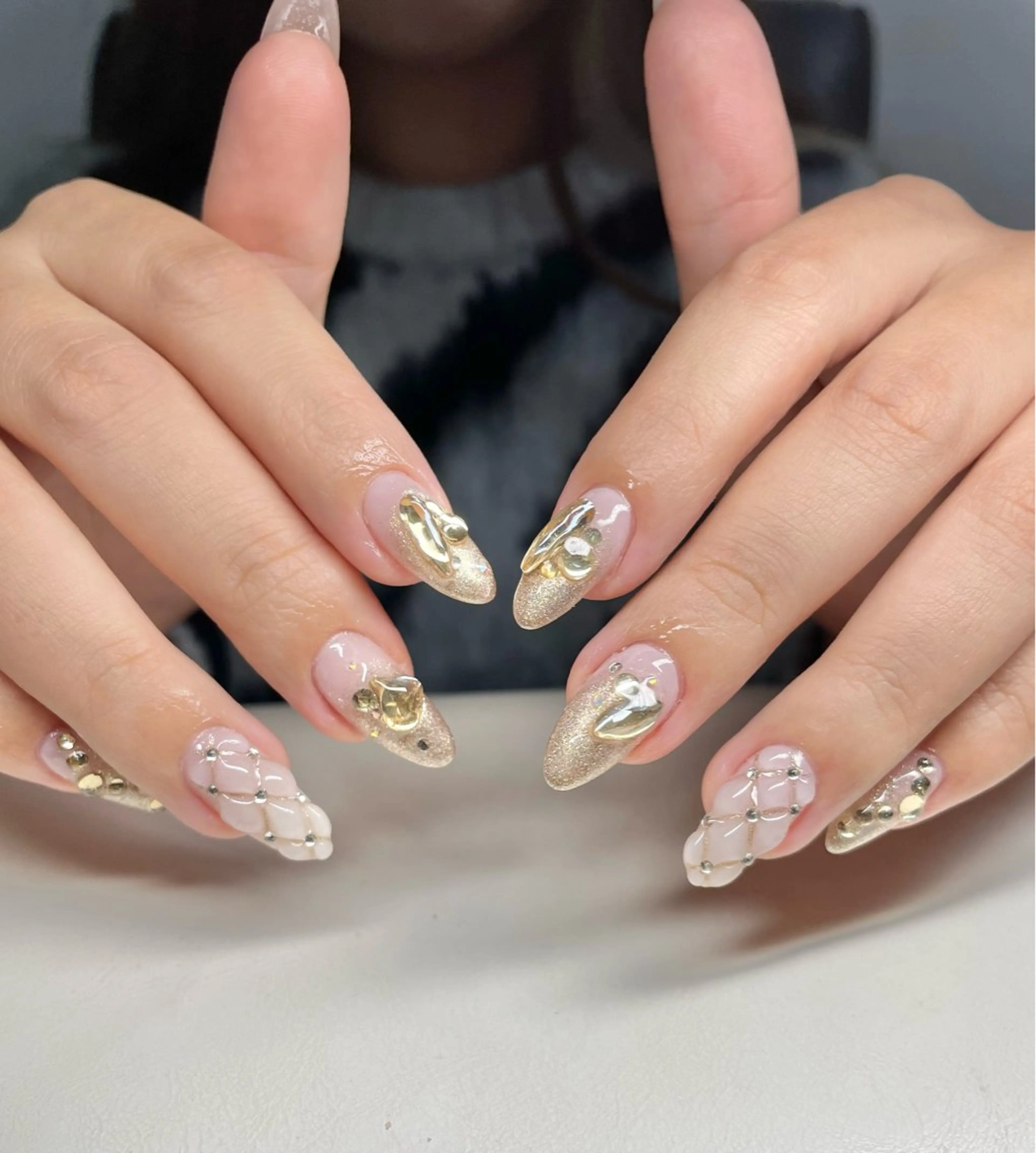 ネイル 持ち込み Rena-ju キャサディのネイルデザイン