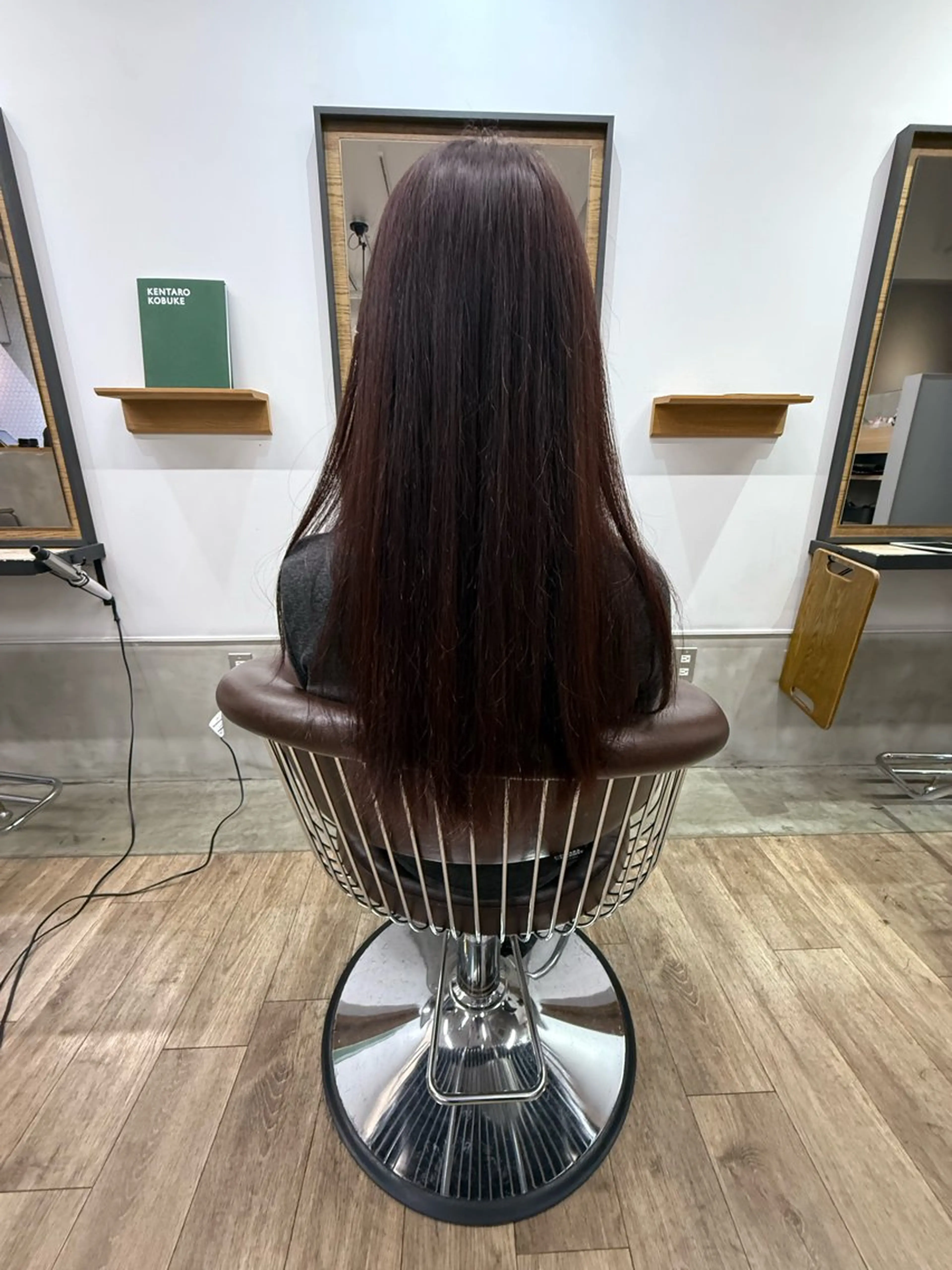 ロング カラー ベージュカラー グラデーションカラー パープルカラー THREE STAND所属・沖部 蓮のヘアスタイル