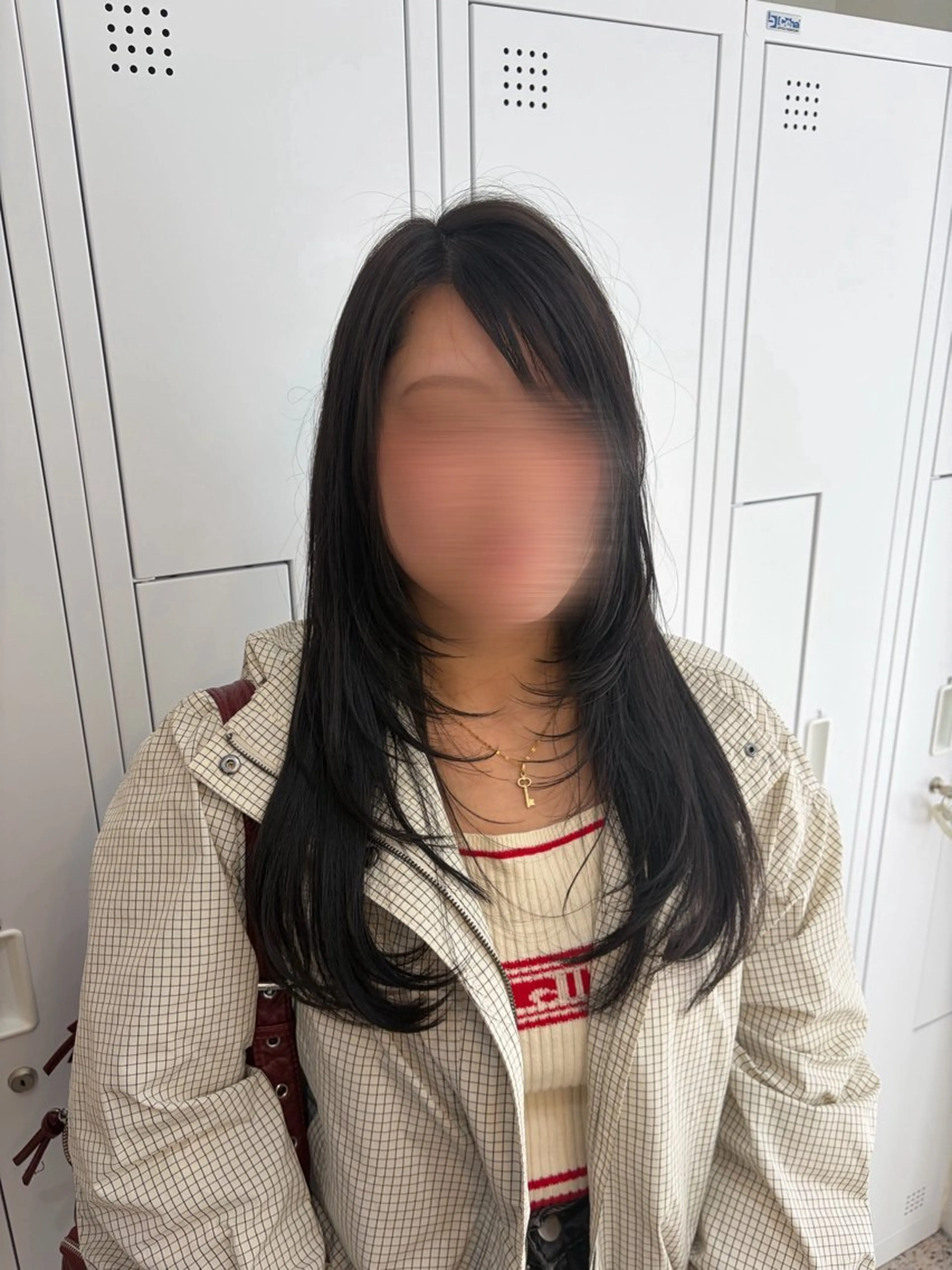 ロング カラー 黒髪 ハイレイヤー レイヤーカット カット ヘアカラー トリートメント Zina北千住／ はるか🍄のヘアスタイル