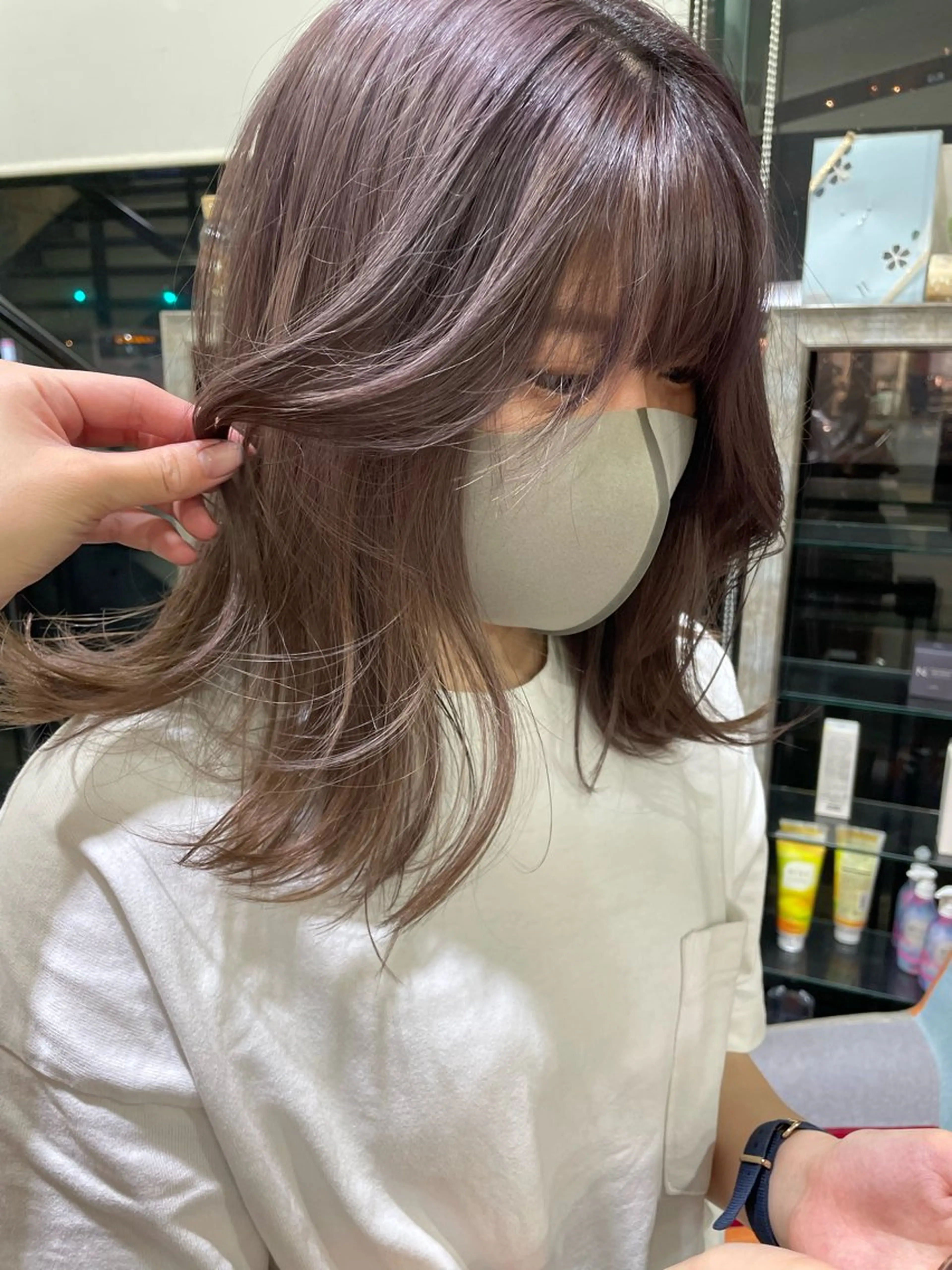 ロング ヘアカラー トリートメント 艶カラー/eye 🫧ྀི/栞のヘアスタイル