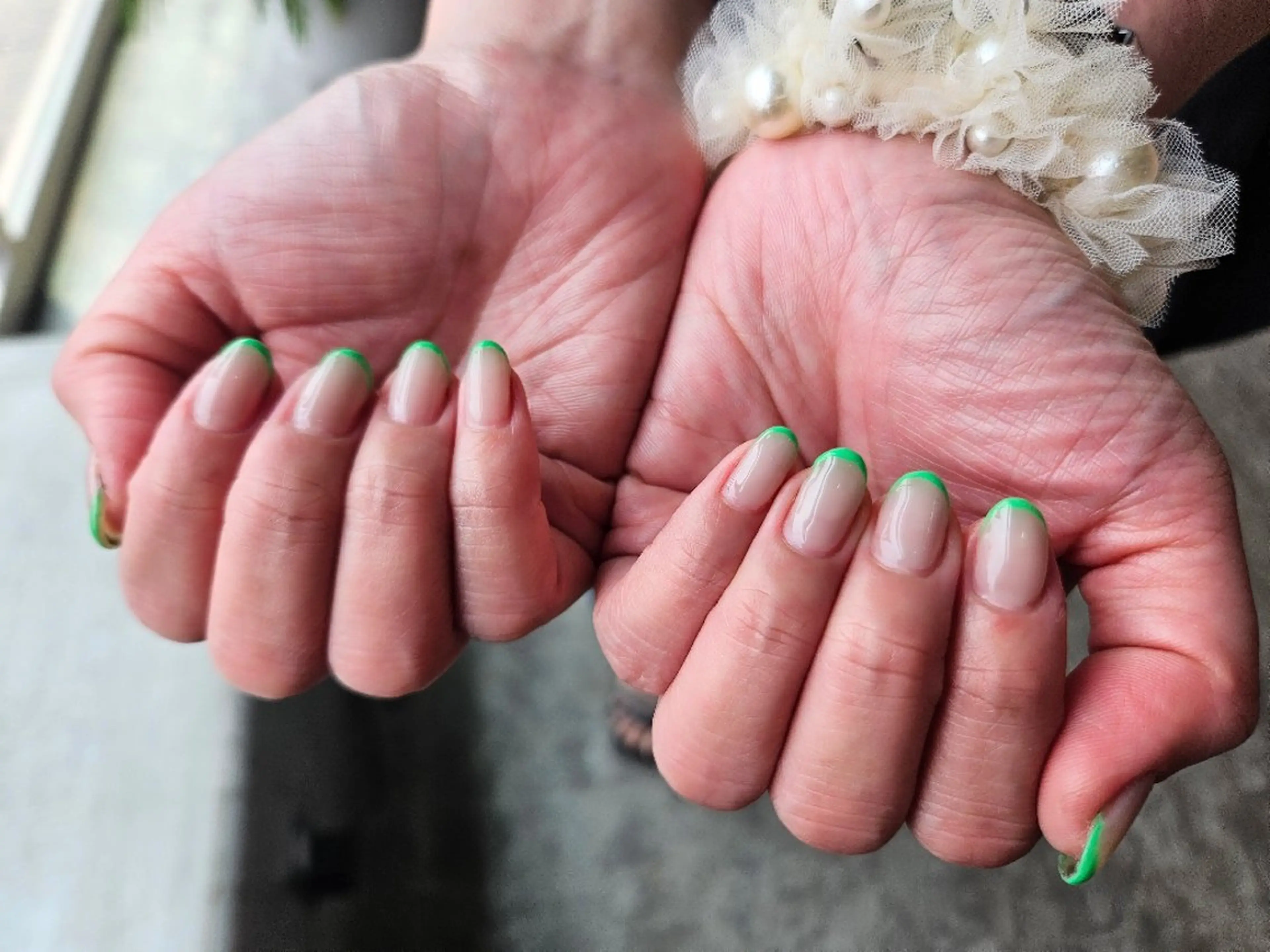 フレンチネイル🩶(オフなし)の写真