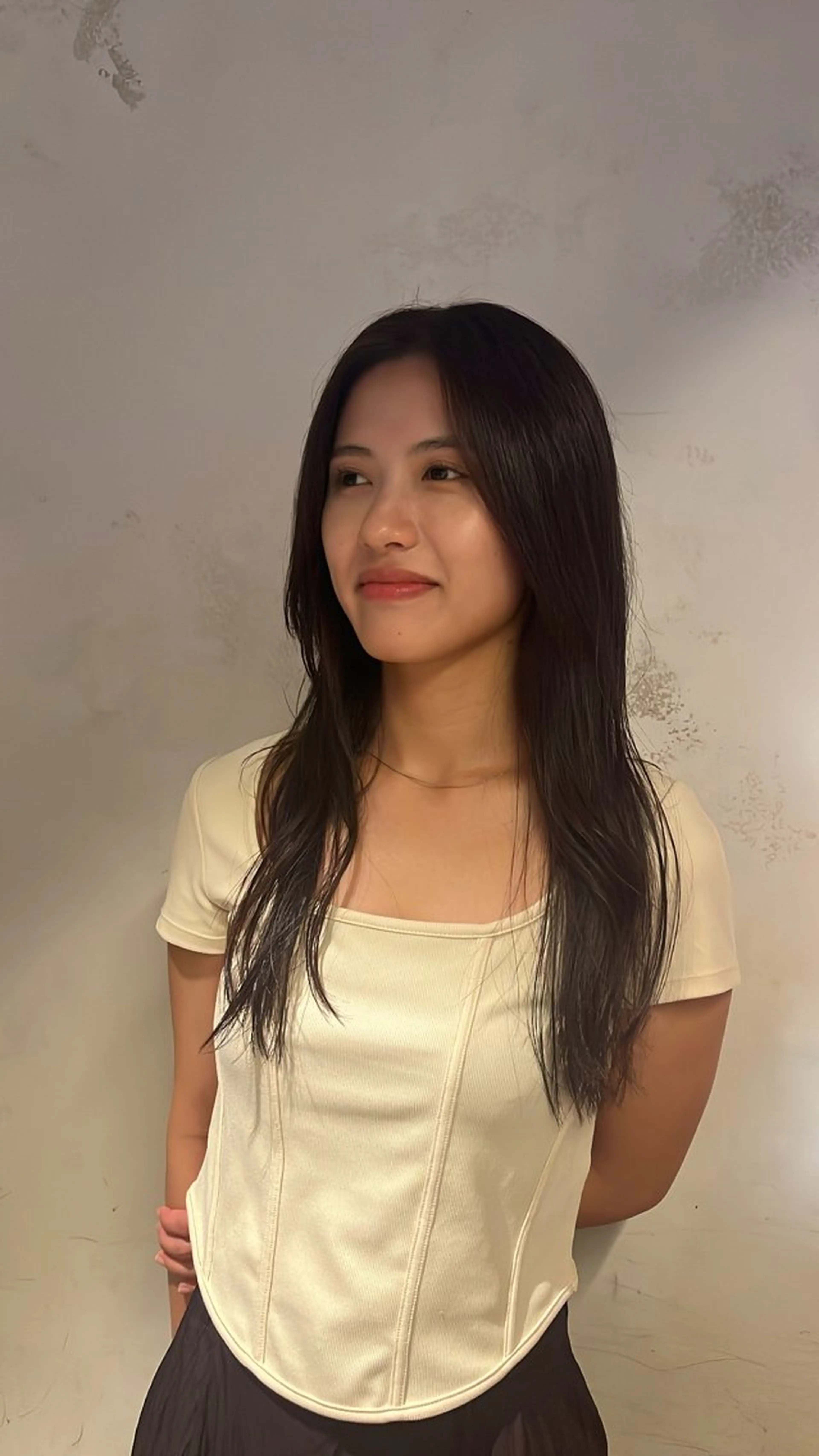 🎀🎀韓国風カット＋カラー🩵🩵艶のあるカラーと"結んでも可愛い“韓国風カット🇰🇷🌼の写真