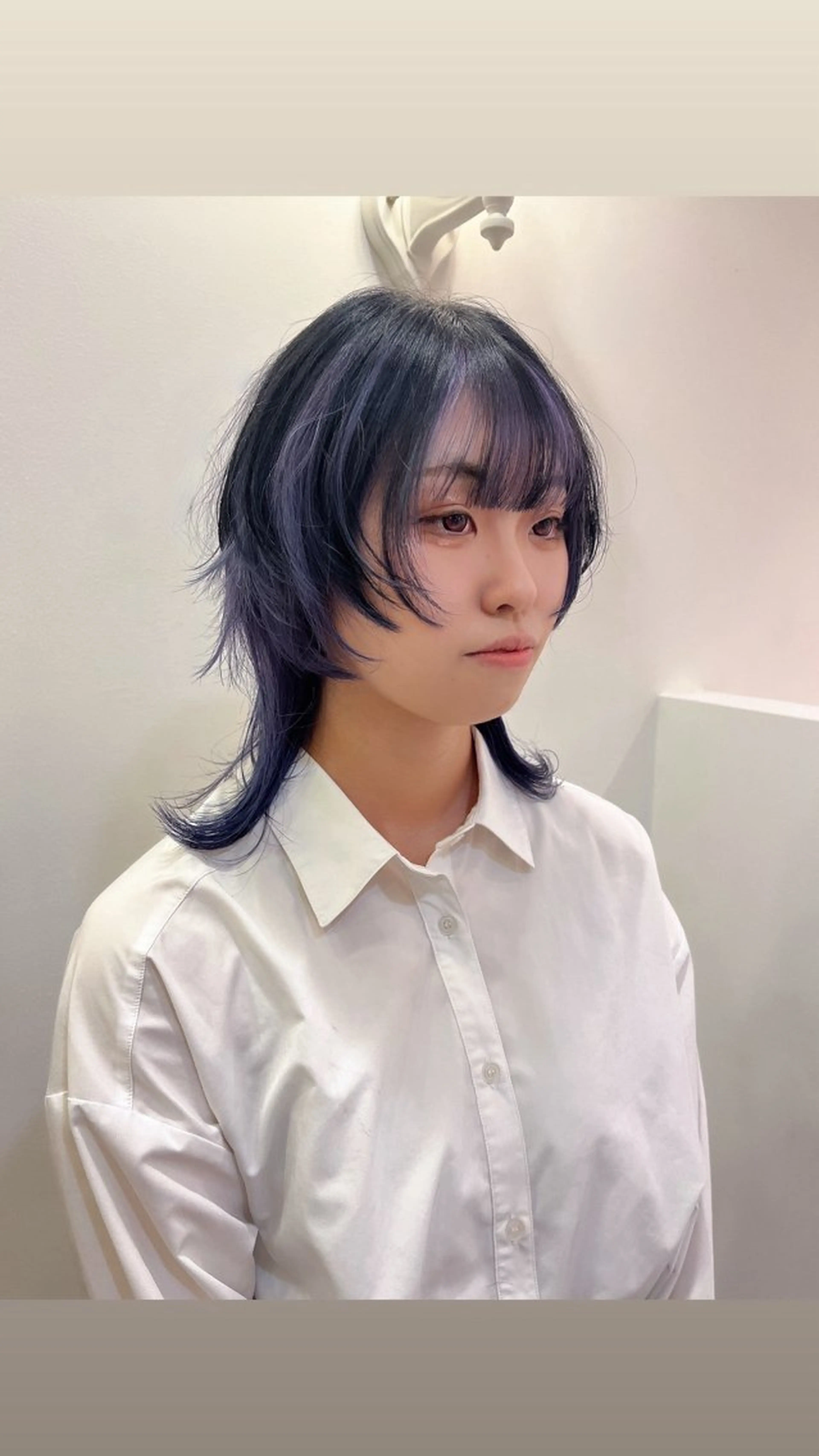 ミディアム カラー カット ヘアカラー 尾崎隼大 レイヤー/韓国ヘアのヘアスタイル