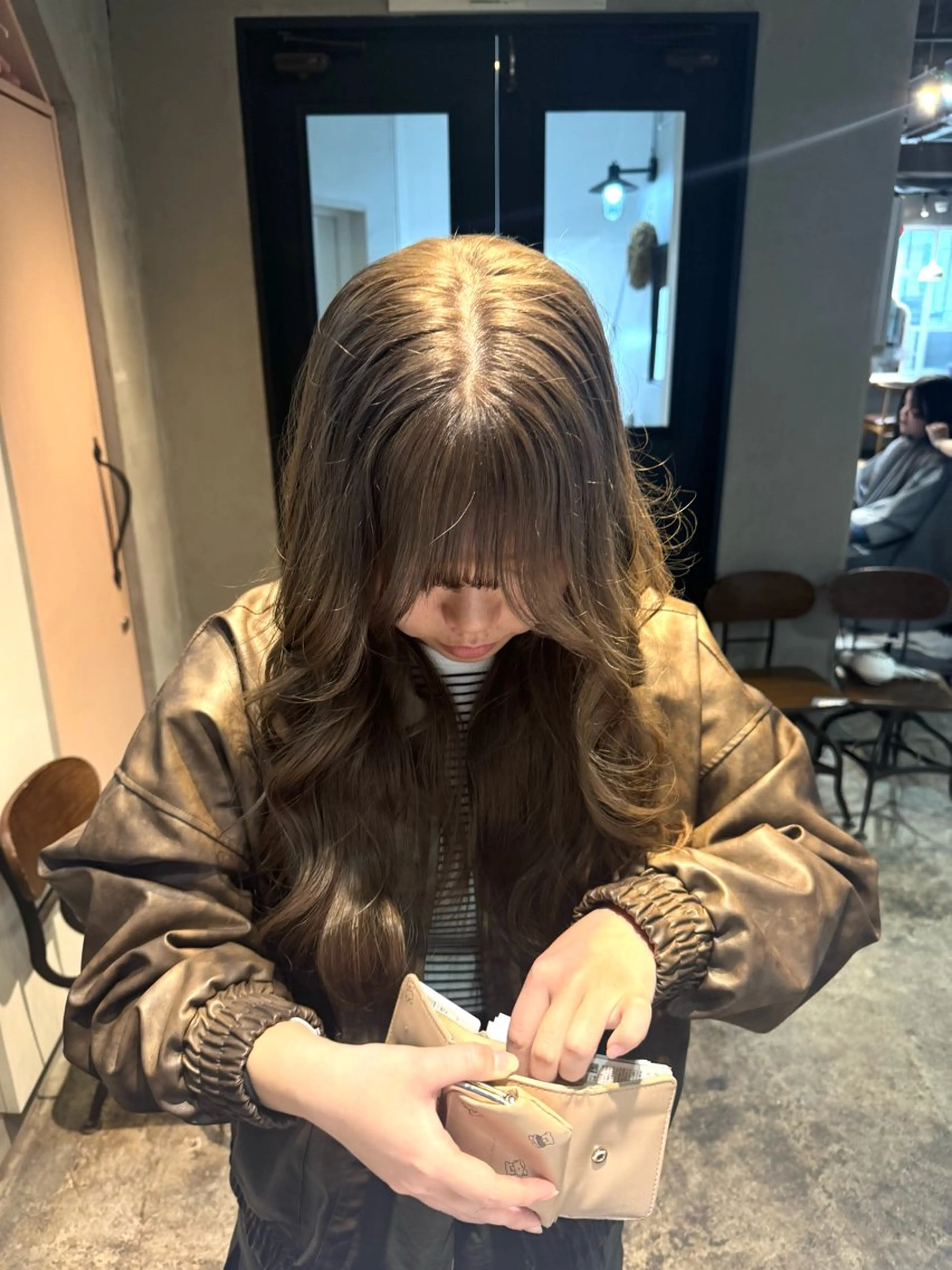 ロング カラー カット ヘアカラー クキノケイカ /暖色カラーのヘアスタイル