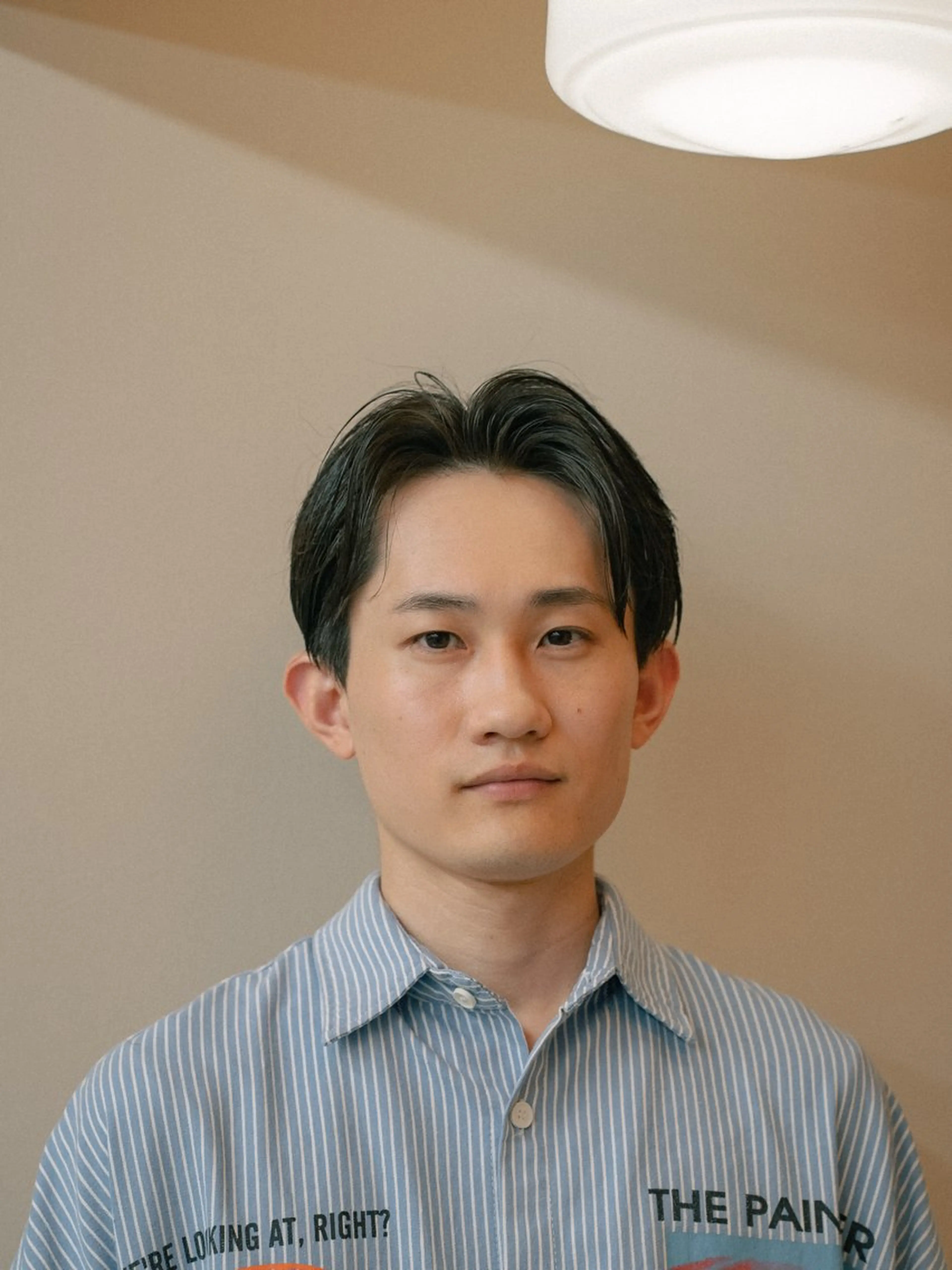 ショート カラー パーマ メンズ センターパート ショートヘア カット パーマ 🔗メンズサロン🔗 Kieのヘアスタイル