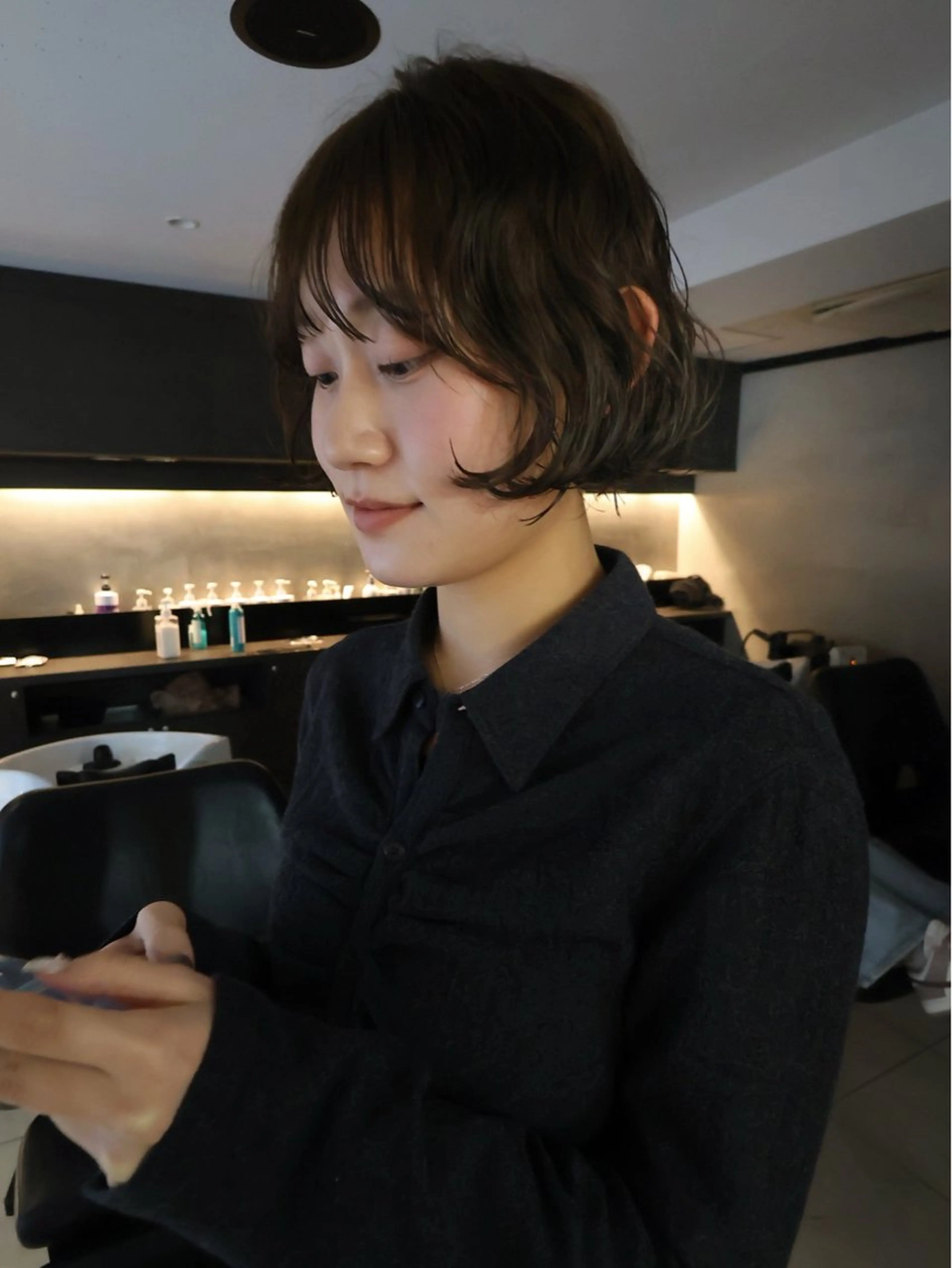 ショート カラー パーマ カット パーマ トリートメント アンニュイヘア🪽 ayumiのヘアスタイル