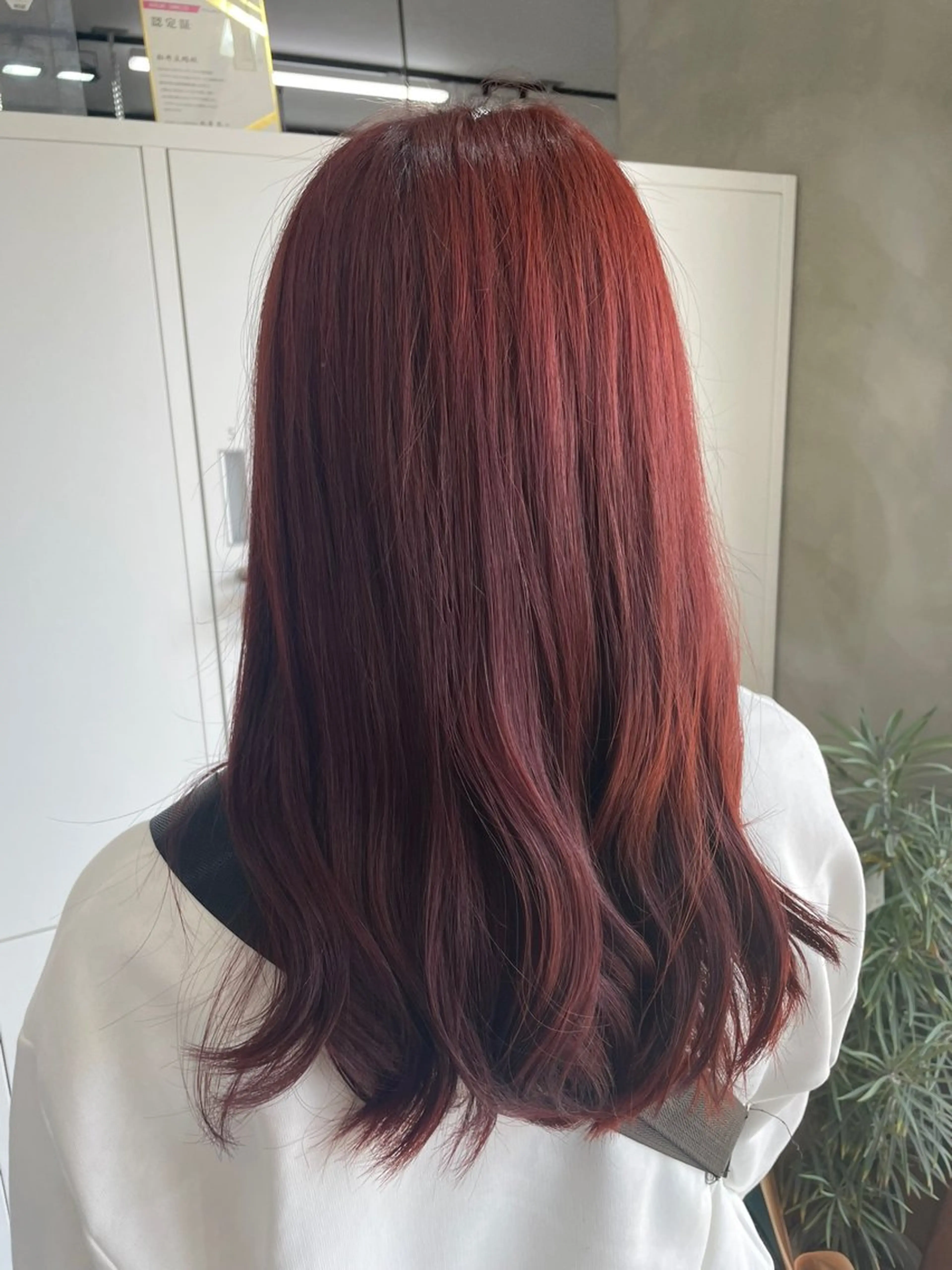 カラー レッドカラー GRANDEUR natsukiのヘアスタイル