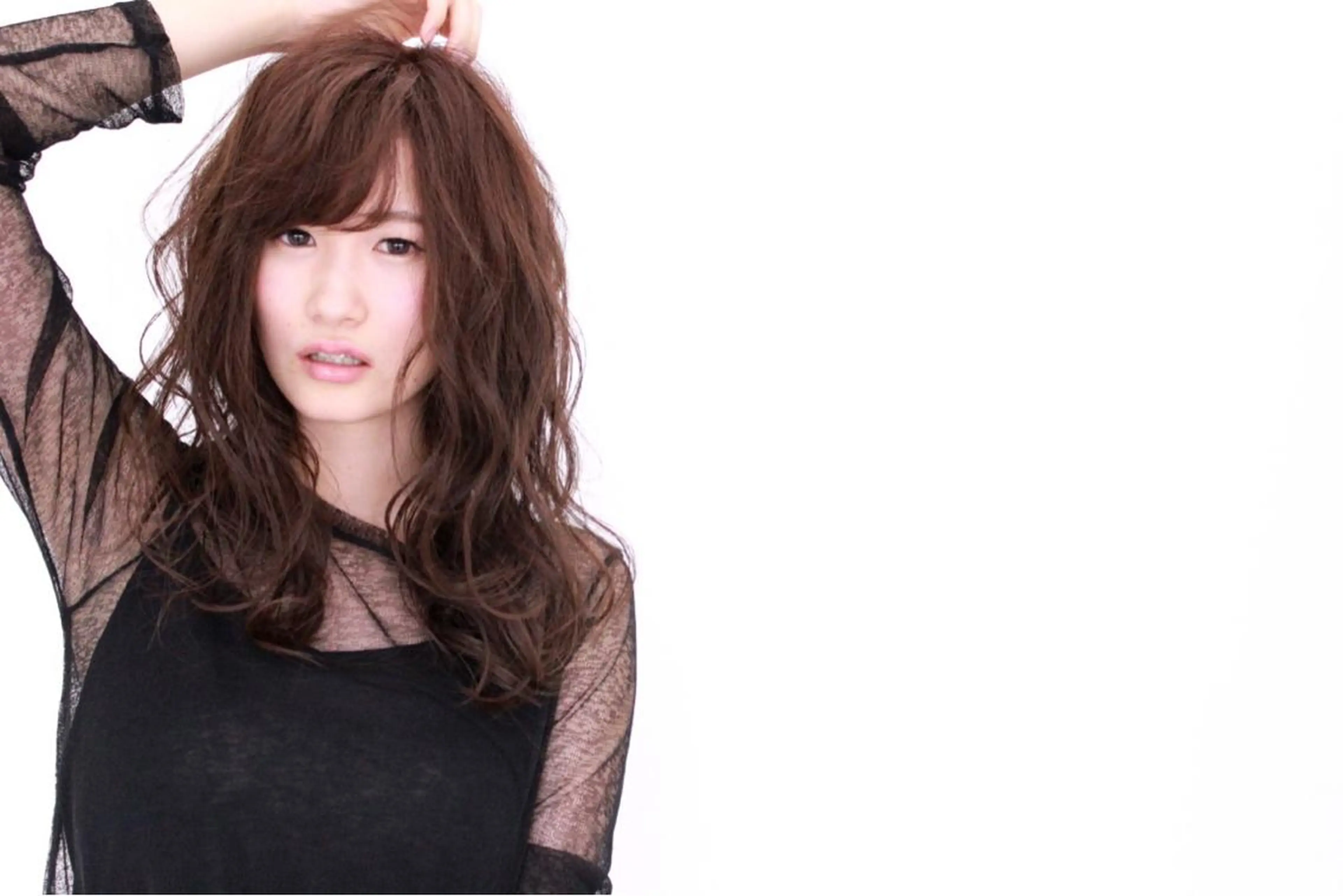 セミロング ロング カラー Lien所属・西川 ヒロキのヘアスタイル