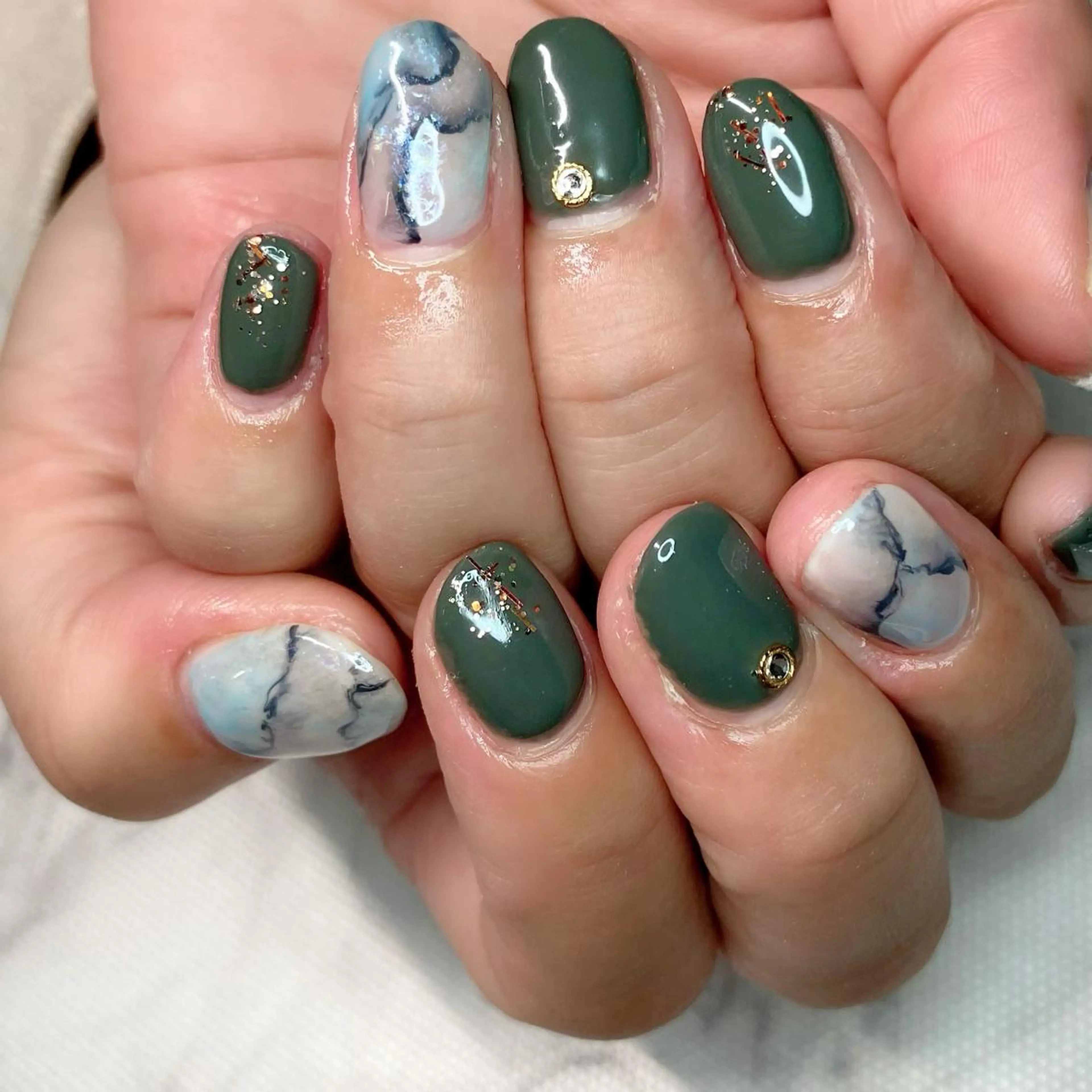 ネイル 大理石ネイル(マーブル) nail salon mのネイルデザイン