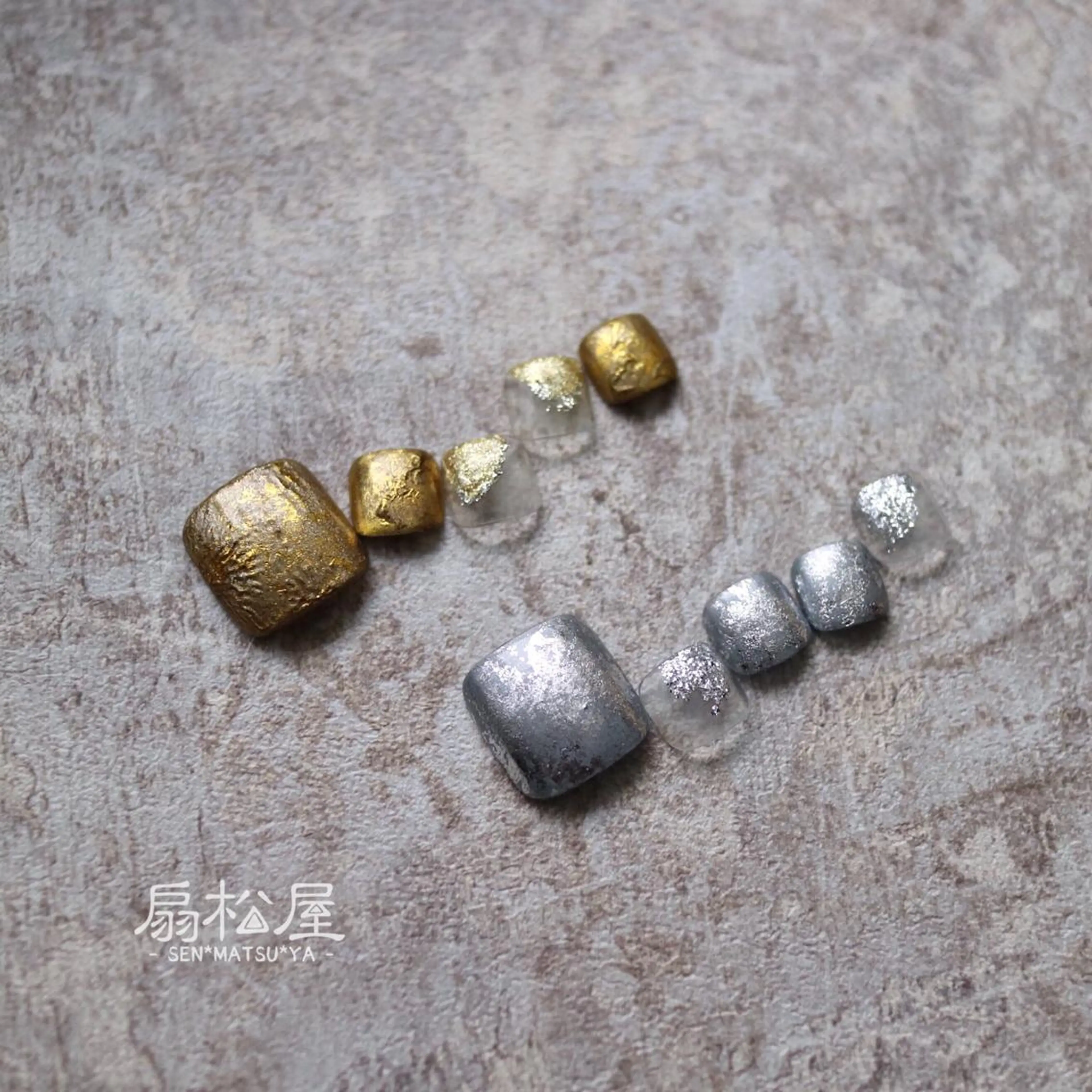 ネイル アートネイル フットネイル ニュアンスネイル 扇松屋 marie.nのネイルデザイン