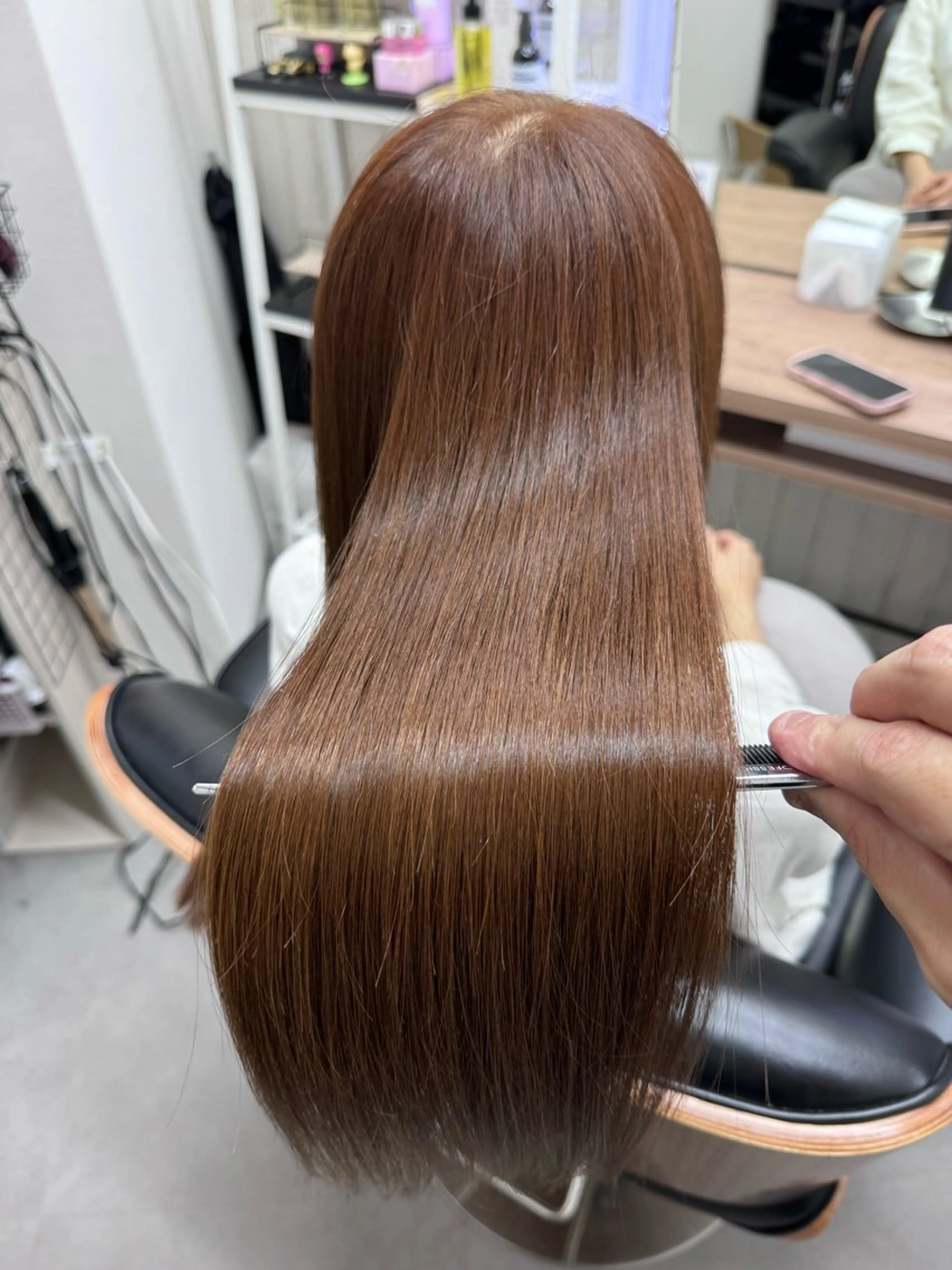 ロング カラー アディクシーカラー イルミナカラー クオルシアカラー 髪質改善 韓国風ヘア The Apartment of Solon 船橋 2nd所属・高橋潤⚜️縮毛矯正 /NEO髪質改善のヘアスタイル