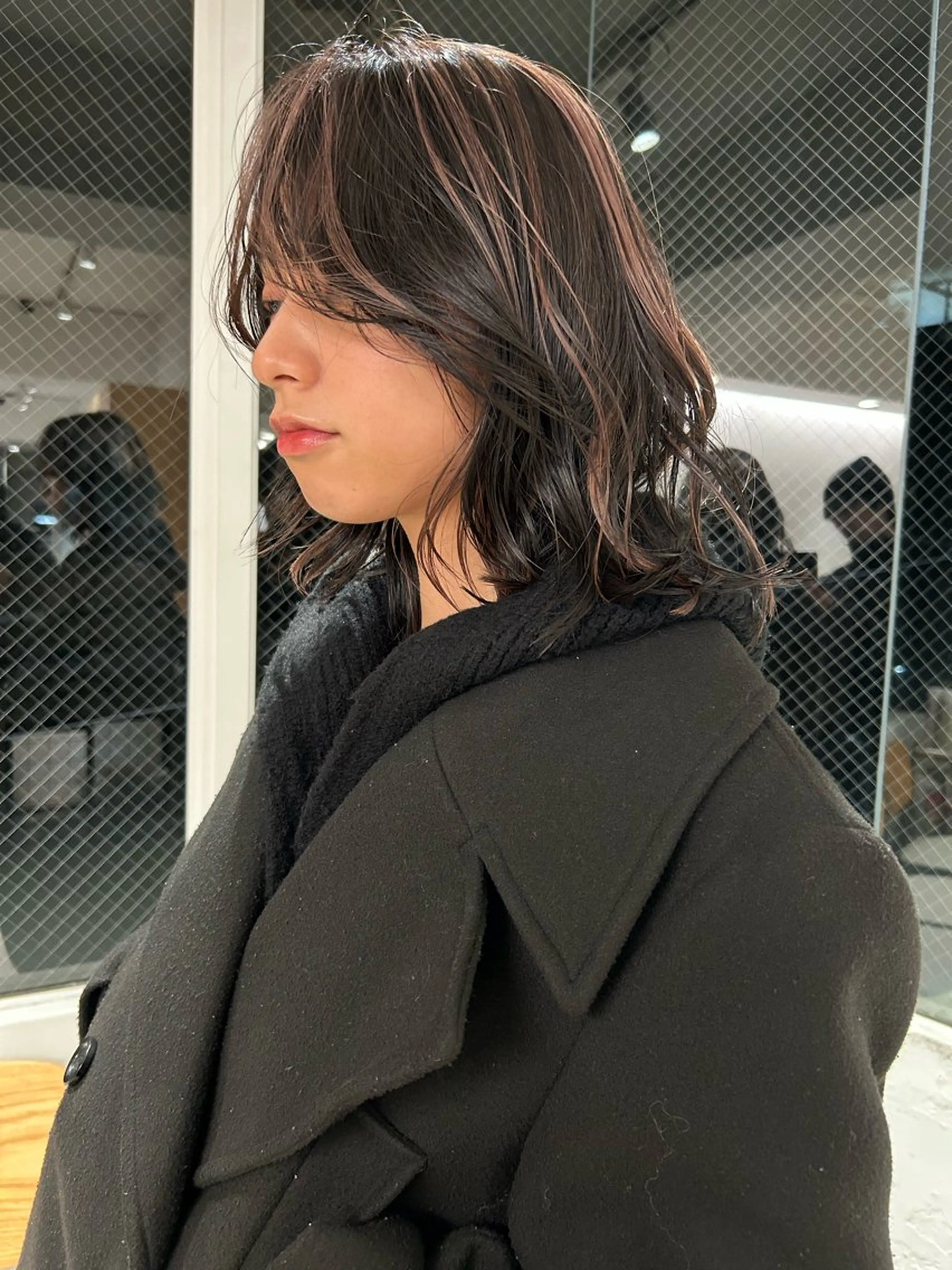 セミロング カラー ヘアカラー トリートメント ケアパーマ/ケアブリ ーチdaisukeのヘアスタイル