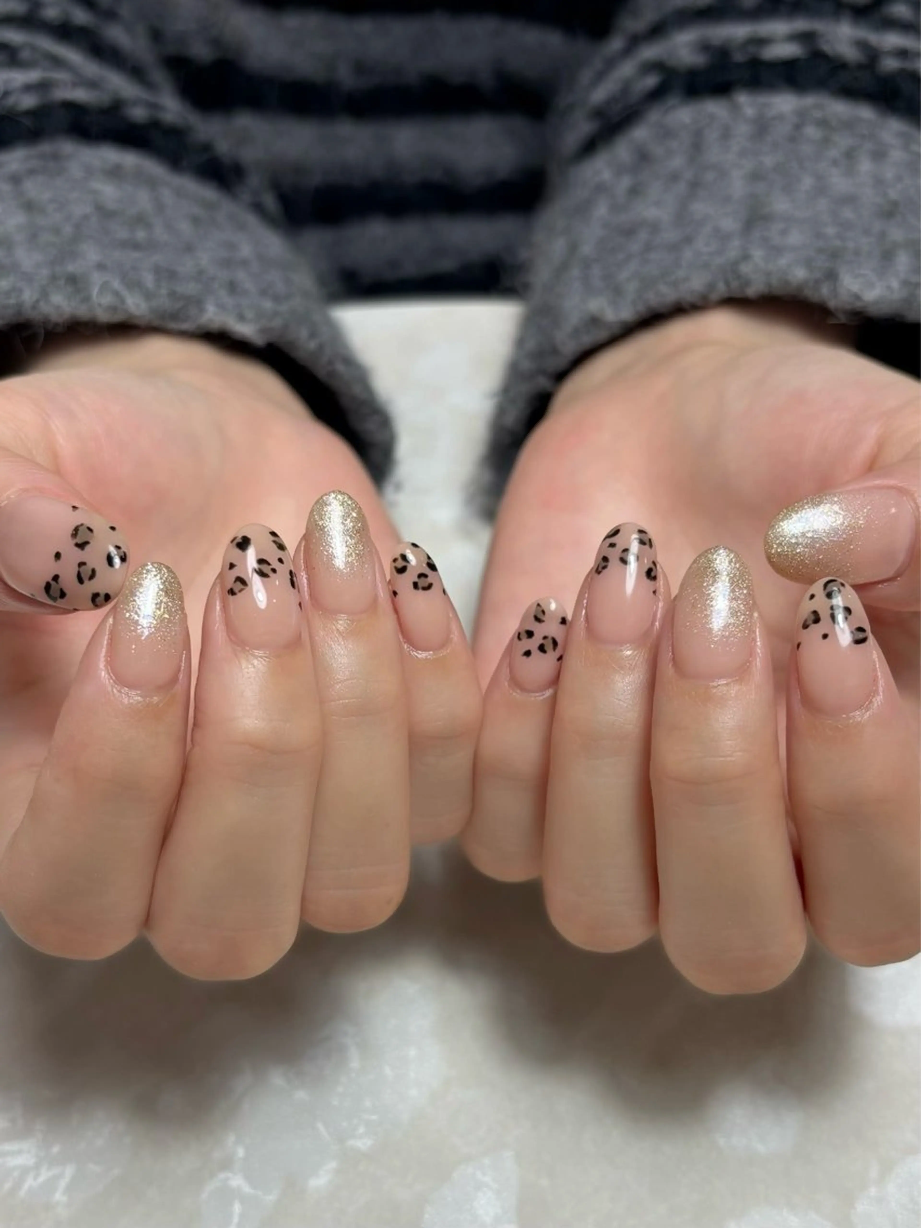 ネイル アニマル柄 持ち込み ハンドネイル moka nailのネイルデザイン