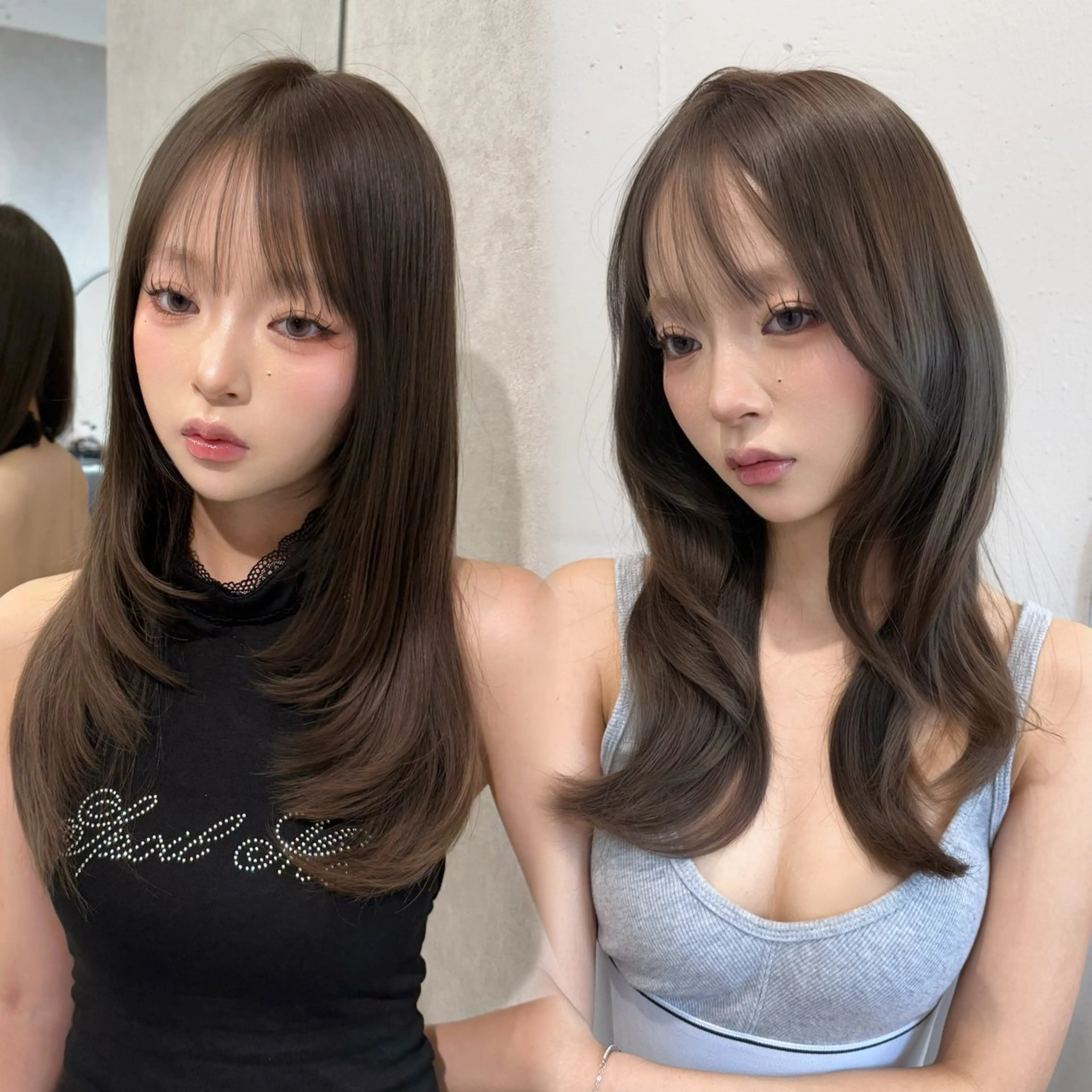 🩶ベーシックプラン🩶韓国風小顔カット＋カラー＋選べるトリートメントの写真