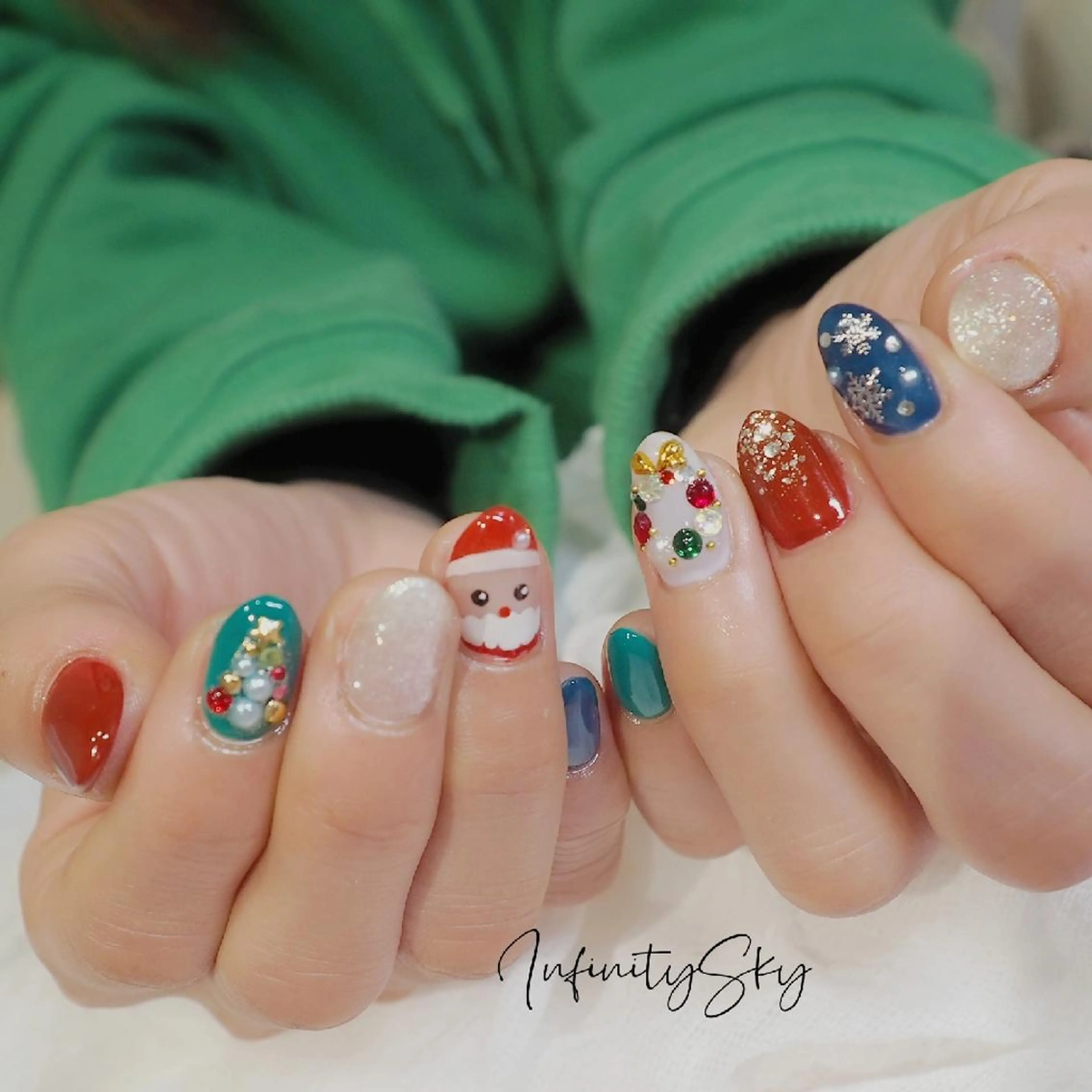 ネイル アートネイル ハンドネイル infinity skyのネイルデザイン