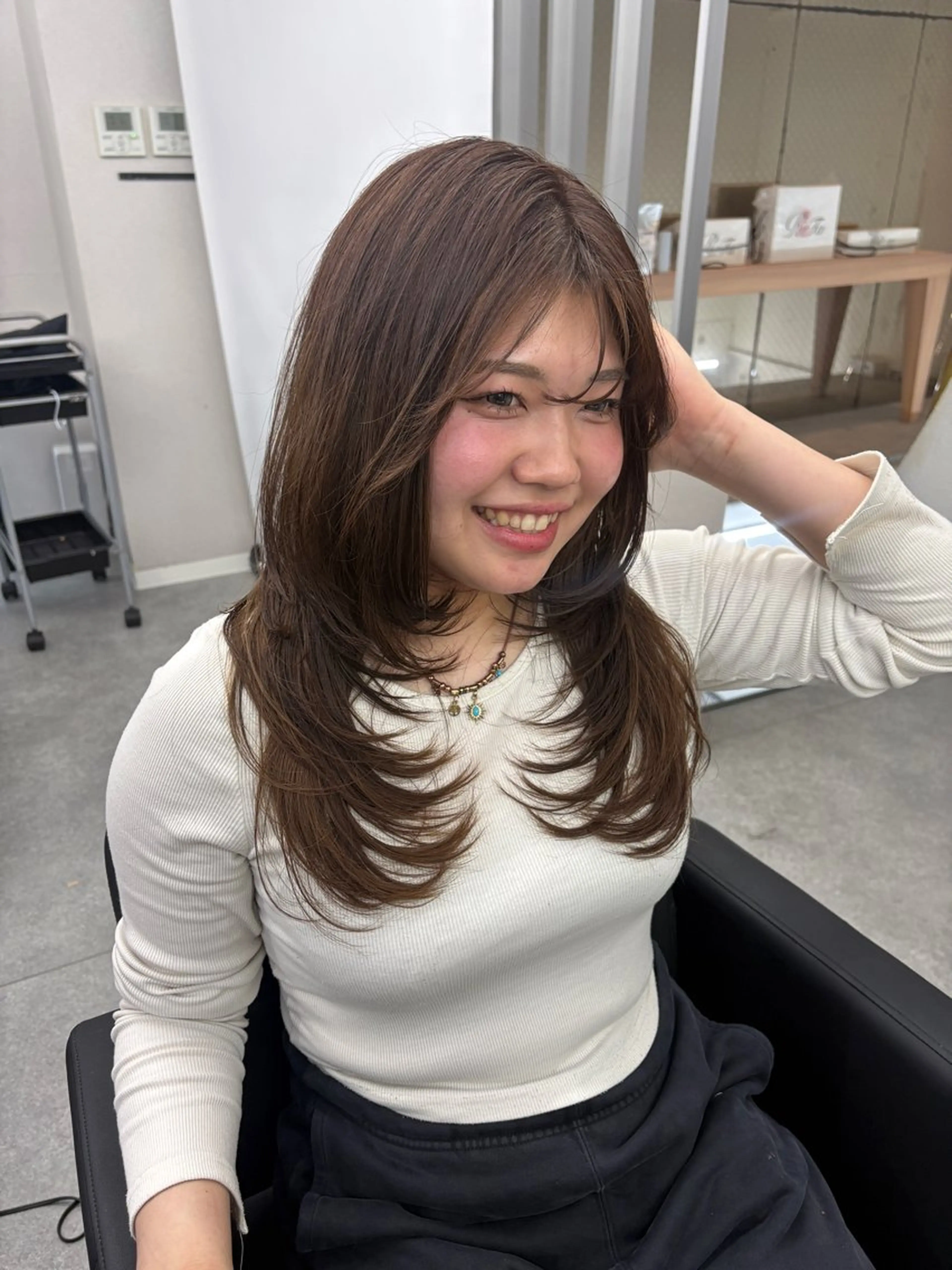 ロング レイヤーカット カット りくや/エクステ /ギャル/ナチュラルのヘアスタイル