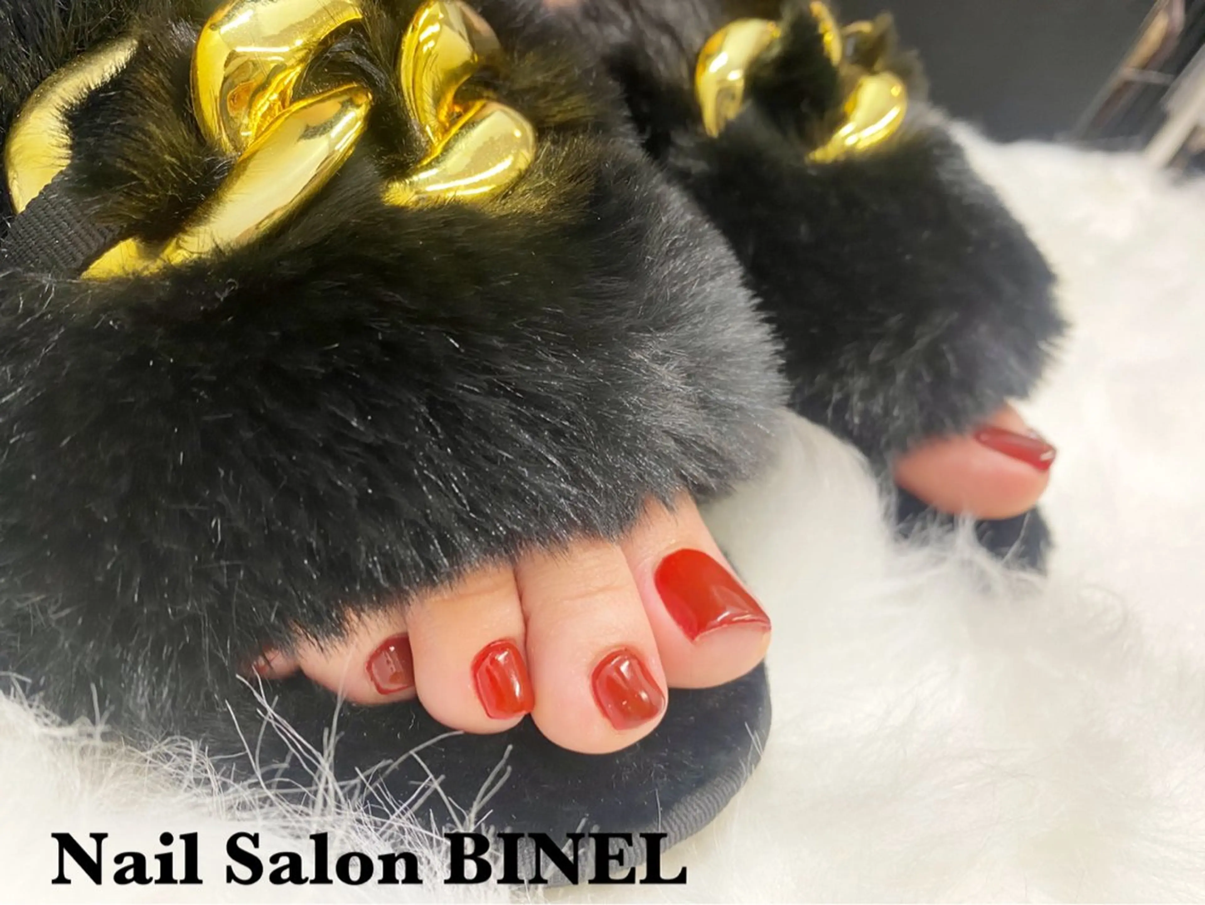 ネイル ボルドー フットネイル H. Yuukaのネイルデザイン