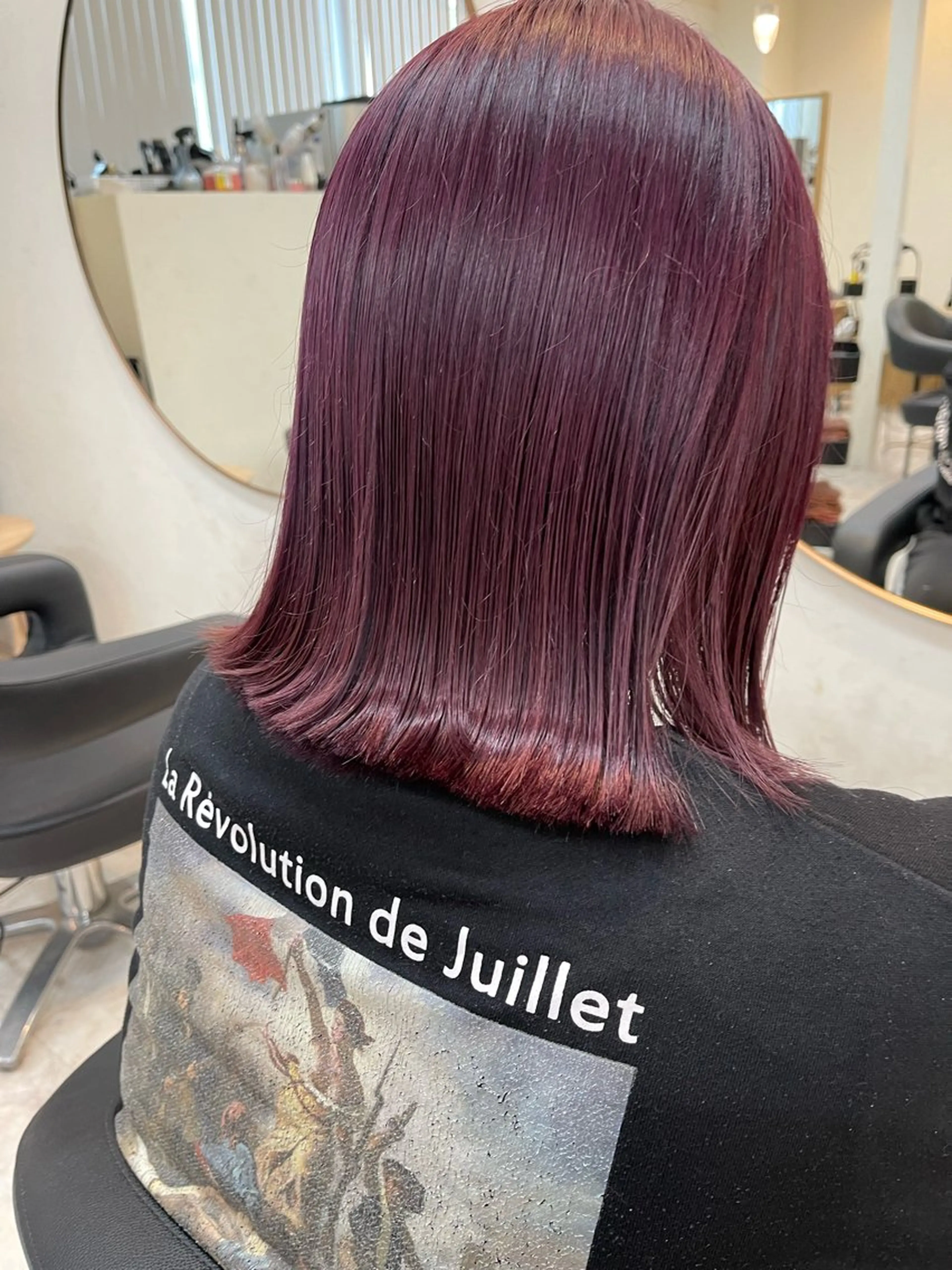 ミディアム カラー ヘアカラー シマオカ イッセイaceのヘアスタイル