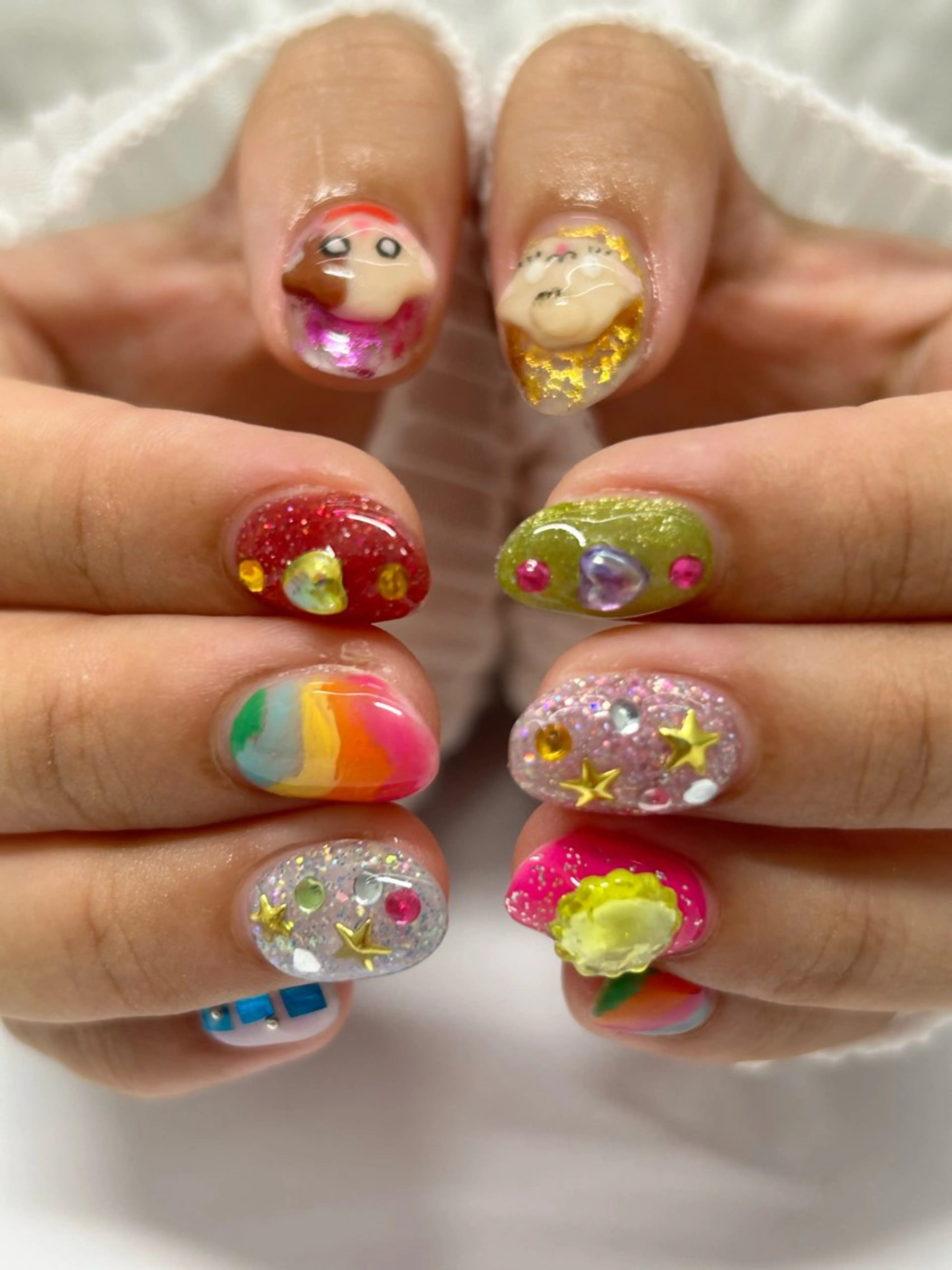 ネイル ハンドネイル プライベートネイルサロンone nail所属・one nail 【カラフル/個性派】のネイルデザイン