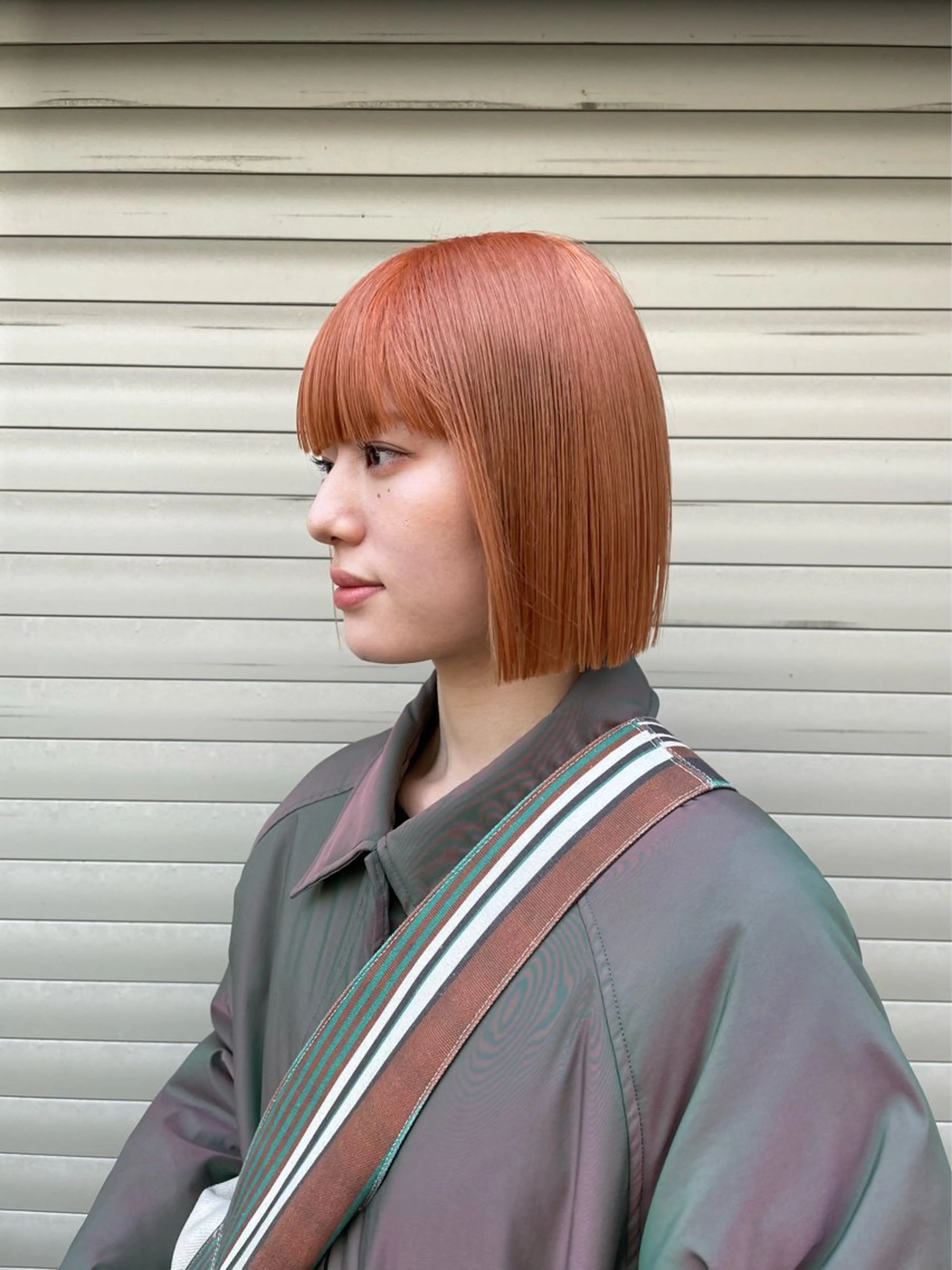 ミディアム カラー ブリーチ ハイトーンカラー オレンジ ブリーチ/レイヤー 💙ayame💙のヘアスタイル