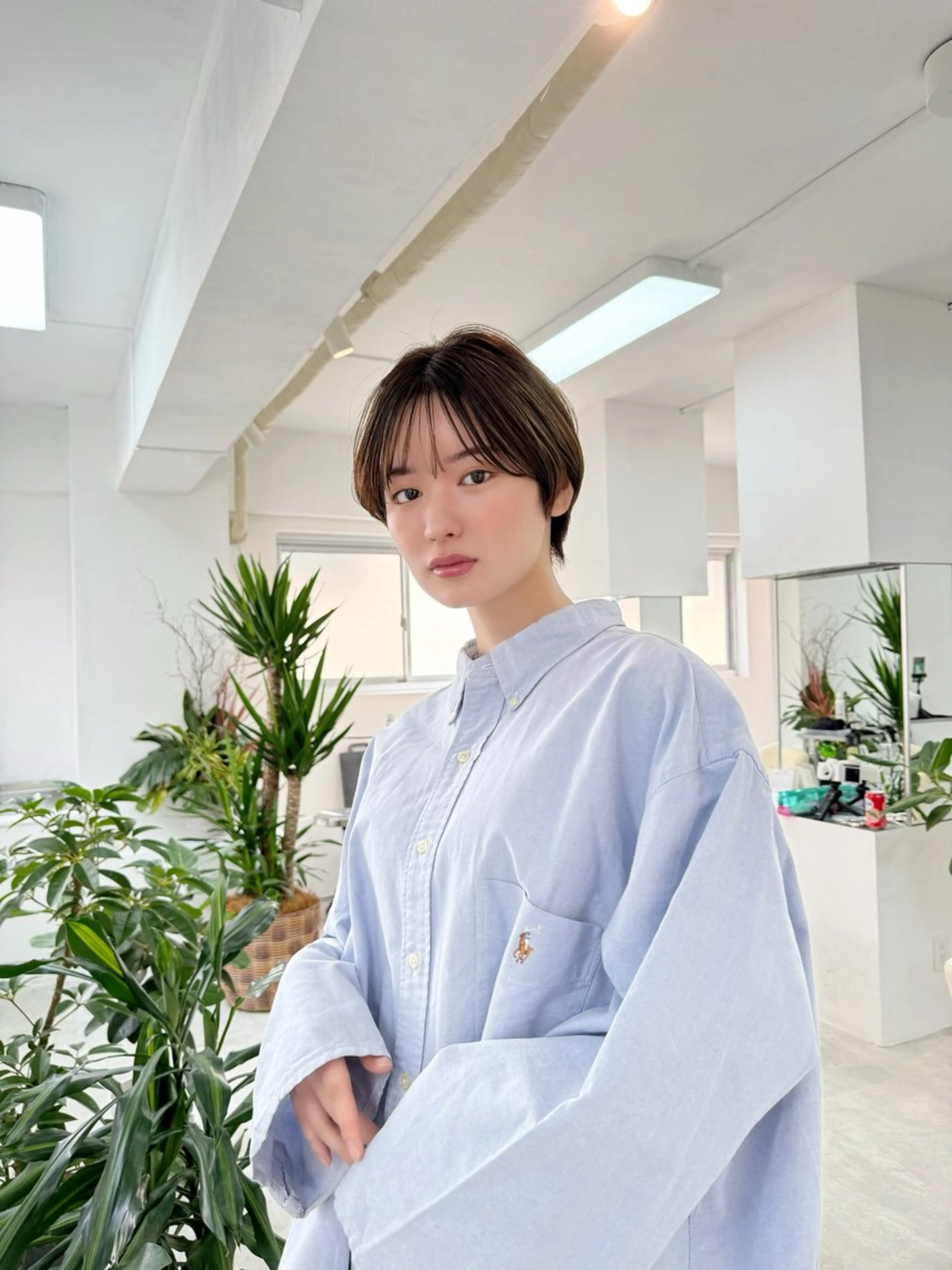 セミロング カラー パーマ ヘアアレンジ 🍀髪質改善 ケアカラーrootsのヘアスタイル